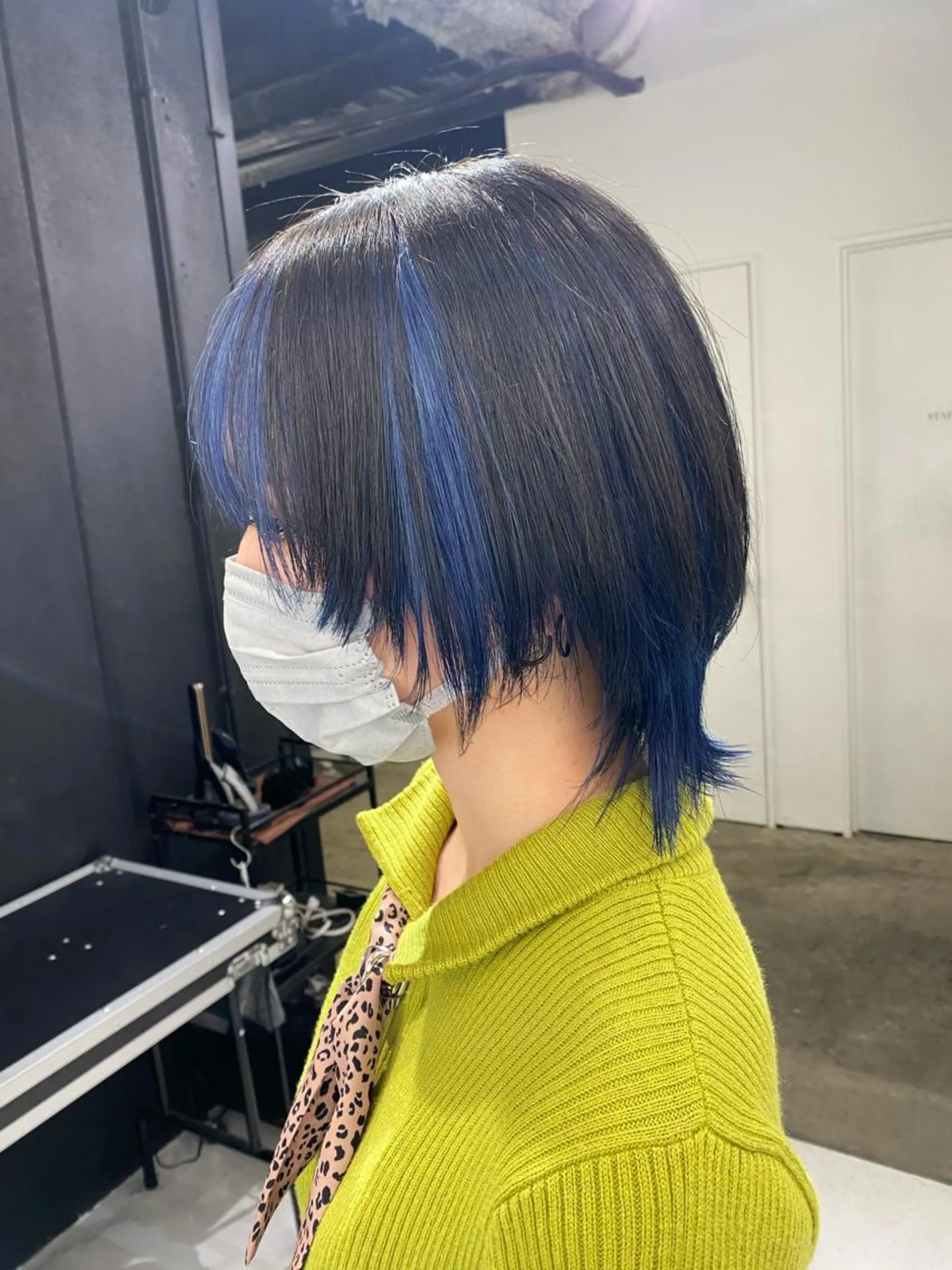 ショート カラー ブルーカラー ウルフカット カット ヘアカラー ［似合わせヘア］ ✂︎OGURO✂︎のヘアスタイル