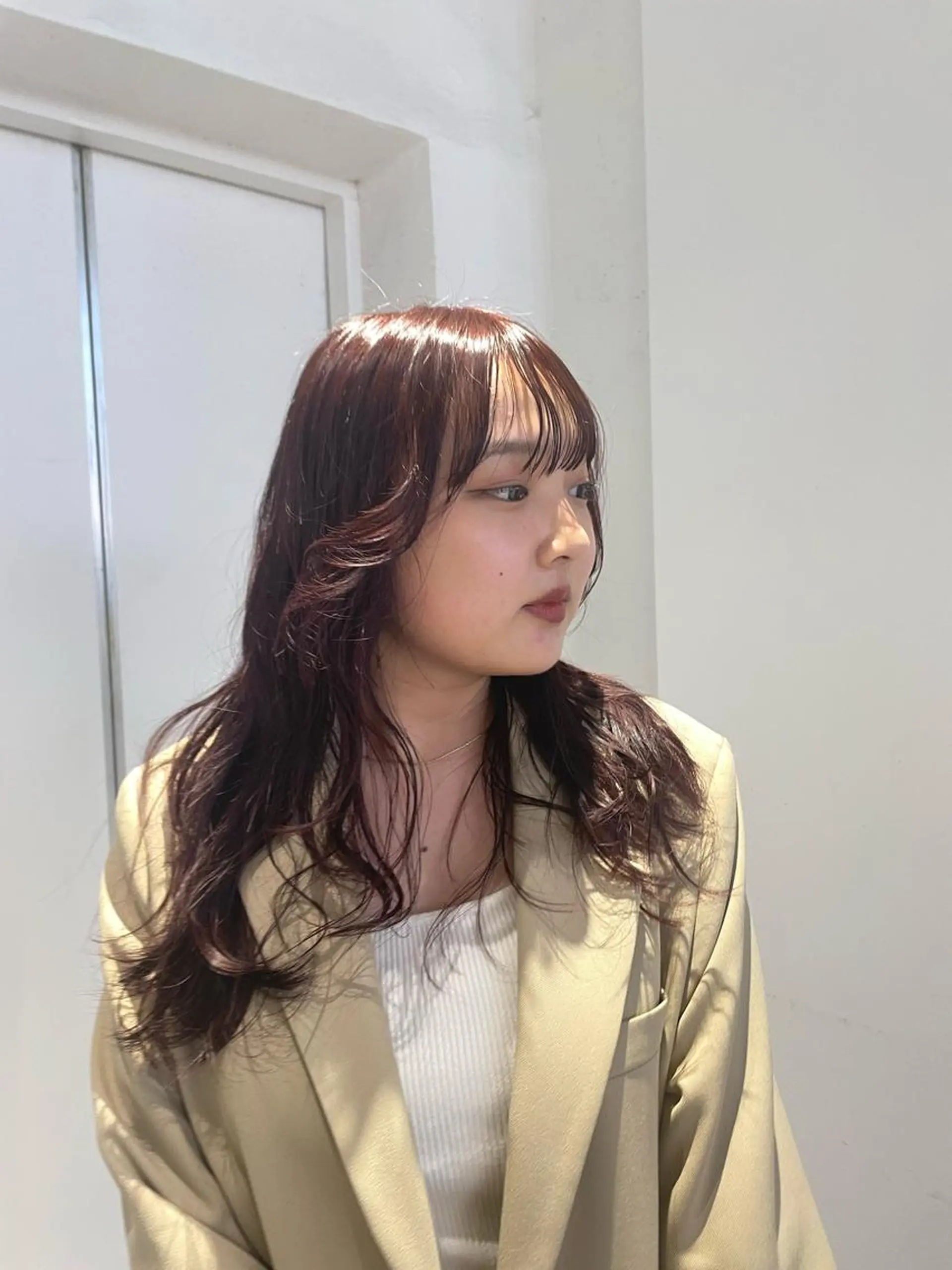 ロング カラー ブラウンカラー レッドカラー レッドブラウン ヘアカラー 🌟暖色系ハイトーン 🌟AIのヘアスタイル