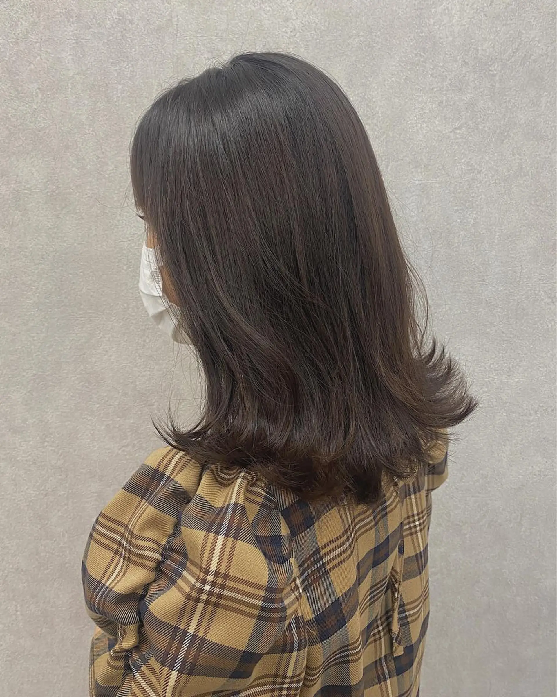 ミディアム カラー ヘアアレンジ ミディアムレイヤー レイヤーカット カット ヘアカラー トリートメント Kawaguchi Arisaのヘアスタイル
