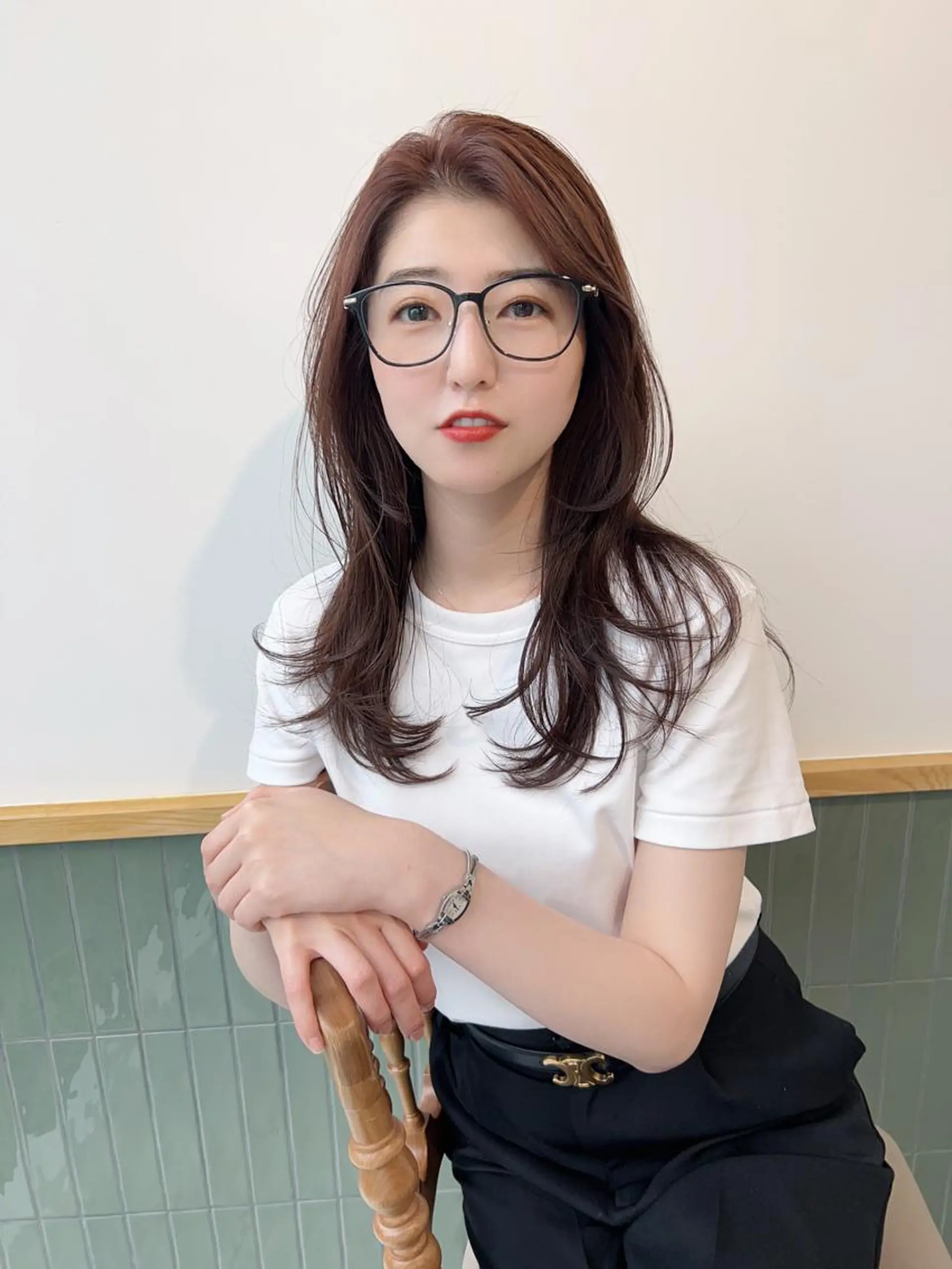 ミディアム カラー ヘアアレンジ カット ヘアカラー トリートメント 【代表】 たき〜のヘアスタイル