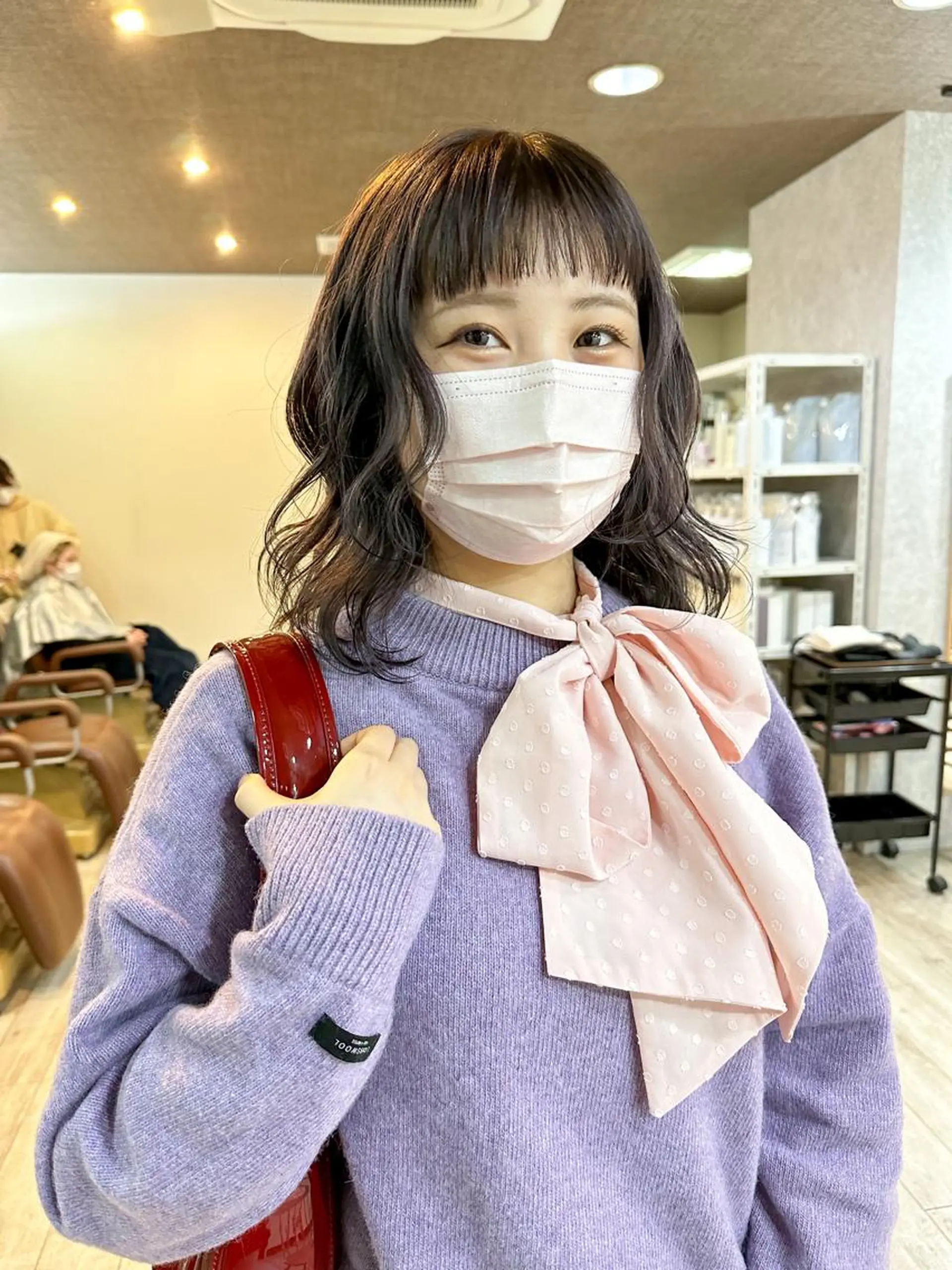 ミディアム カラー ヘアカラー トリートメント 高橋 みく/ minim 暖色のヘアスタイル