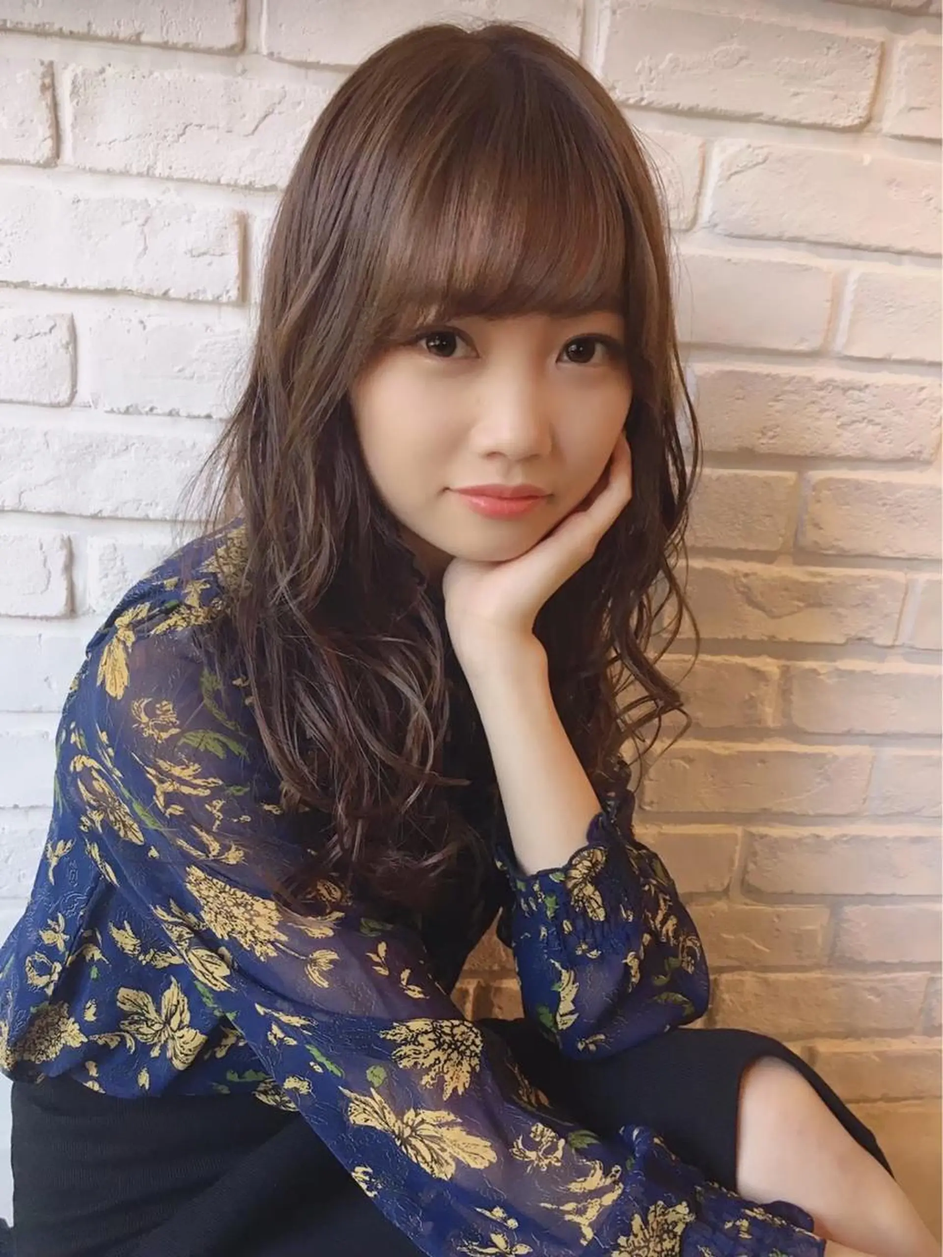 セミロング カラー 豊中/メンズ特化 岡田 龍之介のヘアスタイル