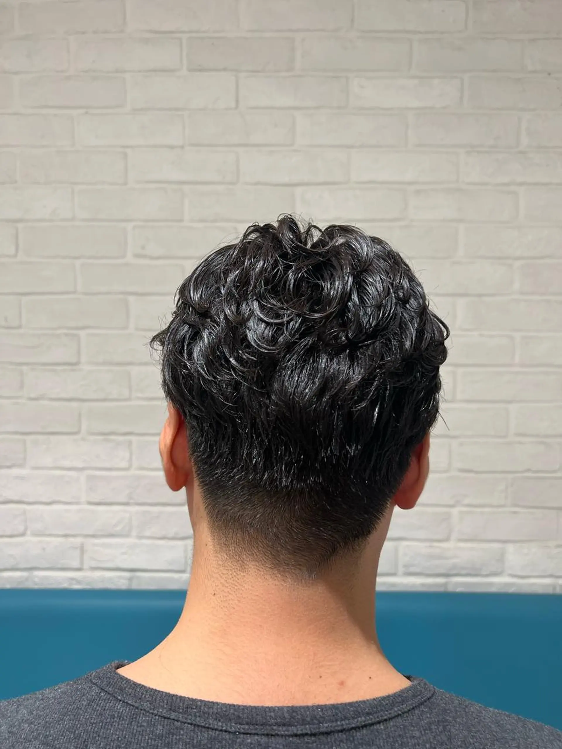 パーマ メンズ 顔周り/韓国レイヤー junkaのヘアスタイル