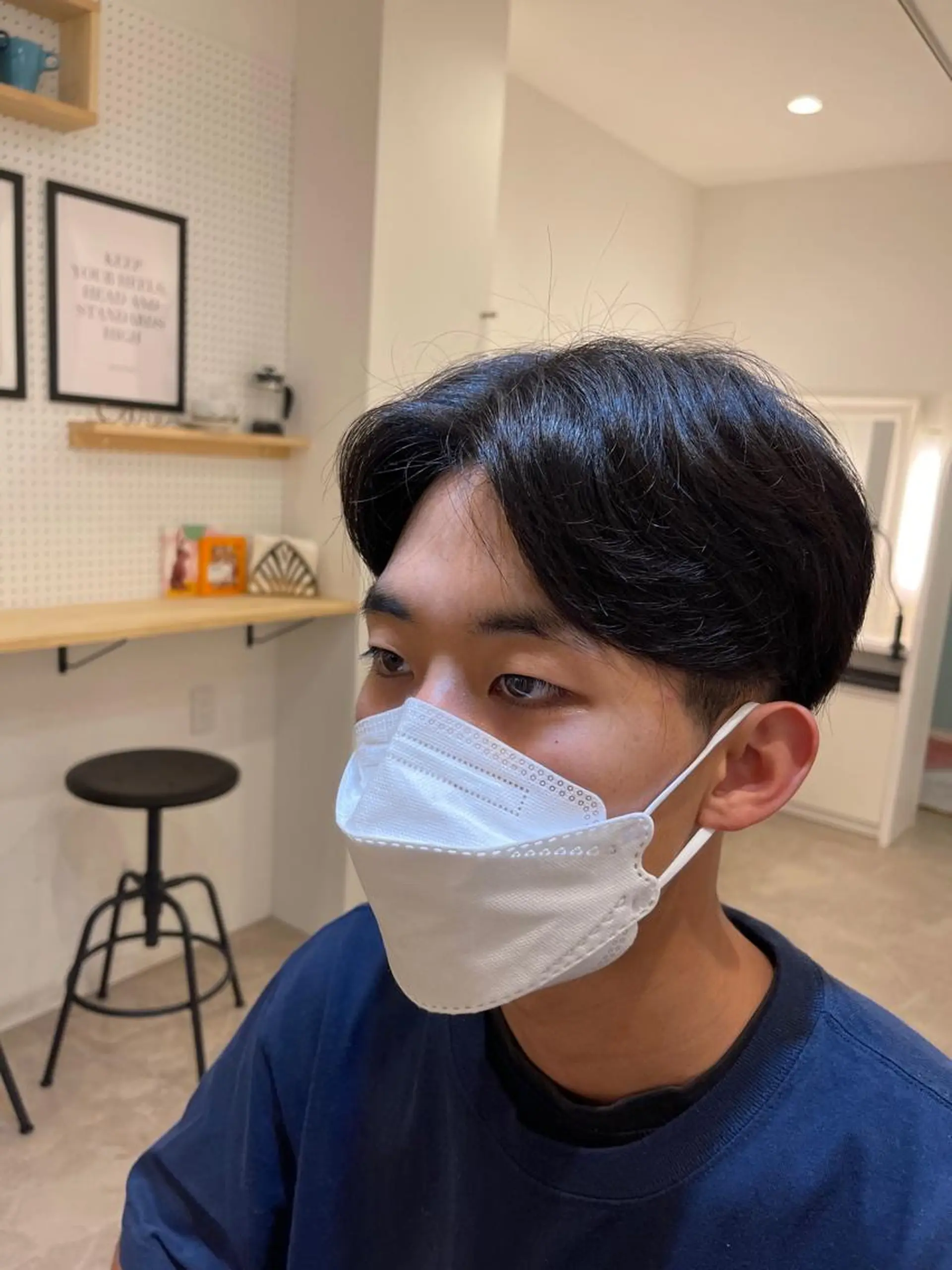 ショート メンズ メンズ韓国風 韓国風ヘア CARE SHINSAIBASHI所属・縮毛・酸性ストレート 専門 今井のヘアスタイル