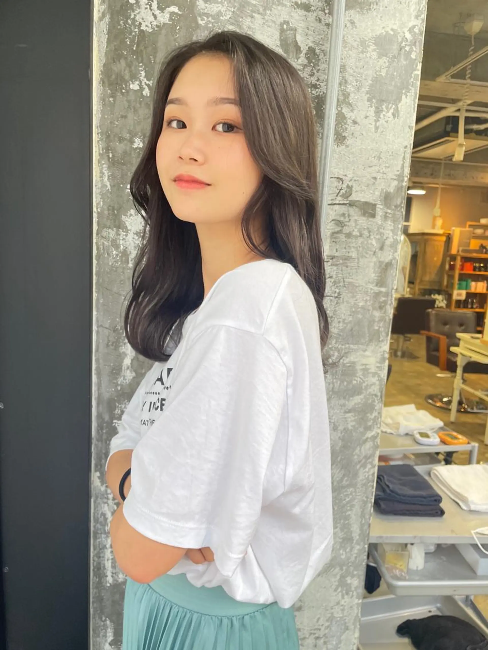 ミディアム カラー ヘアアレンジ emu    head spa & treatment所属・髙塚碧🇰🇷 韓国ヘア🎗️のヘアスタイル