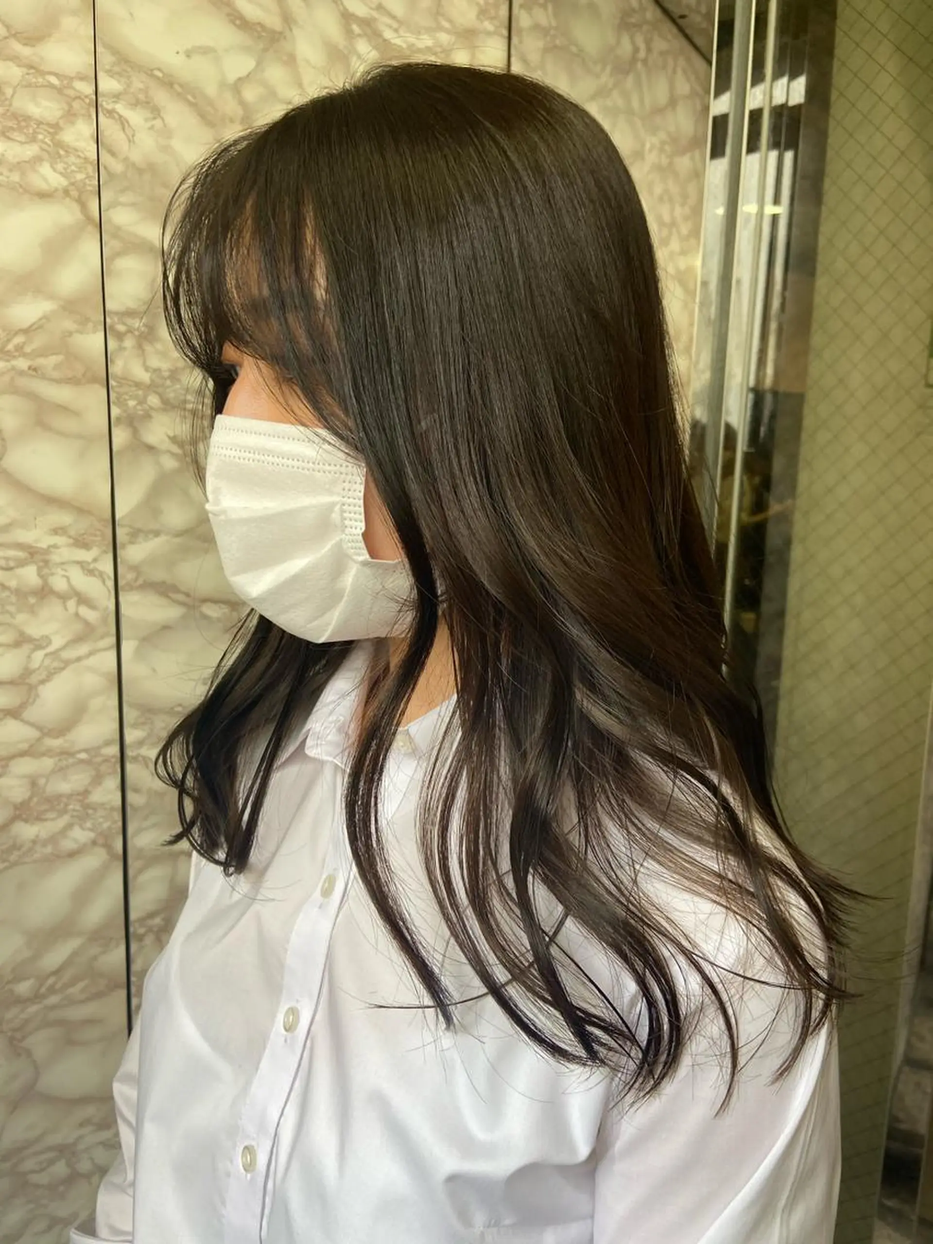 ロング カラー ヘアカラー トリートメント ヘアセット 地毛風艶カラー🌿 喜多夏海のヘアスタイル