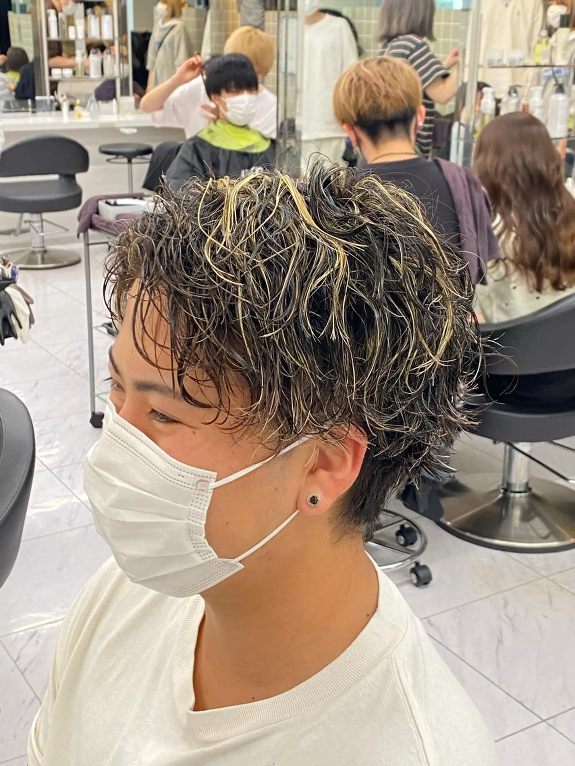 ミディアム ヘアアレンジ メンズ メンズ特化 水口湧太のヘアスタイル
