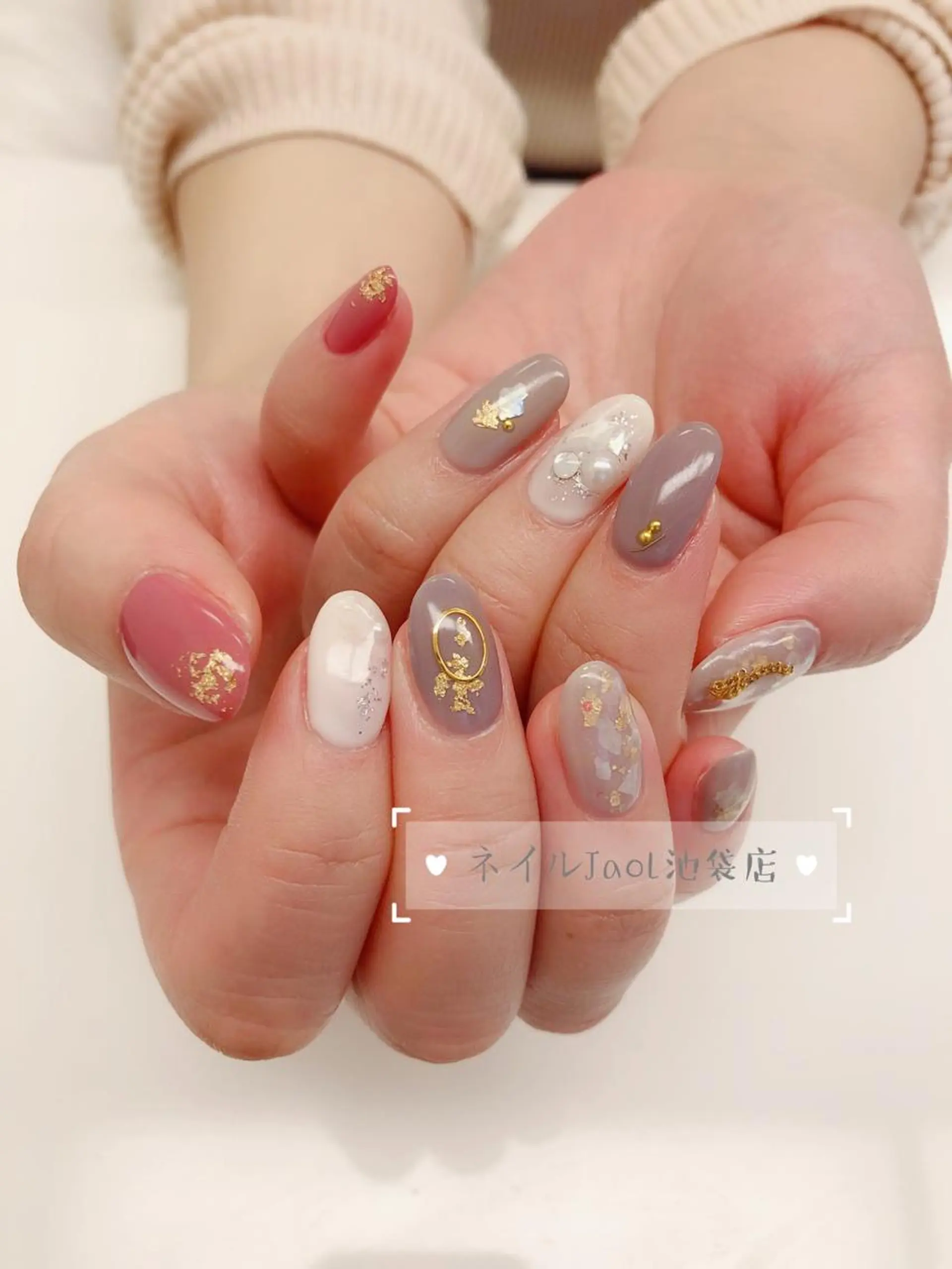 ミディアム nail jaol池袋店所属・ネイルJaol 池袋のネイルデザイン