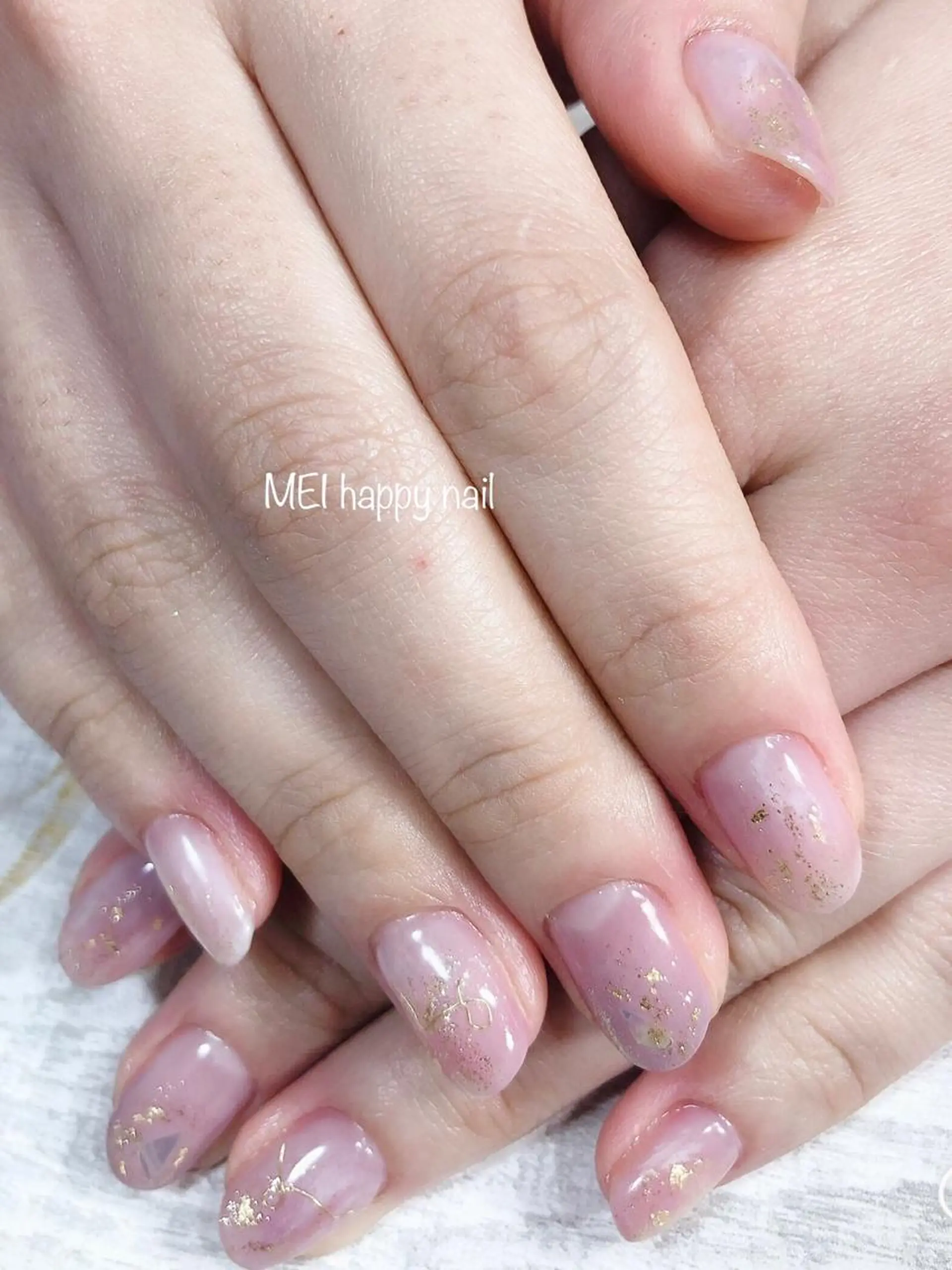 ネイル 北浦和 自爪育成ケアのネイルデザイン