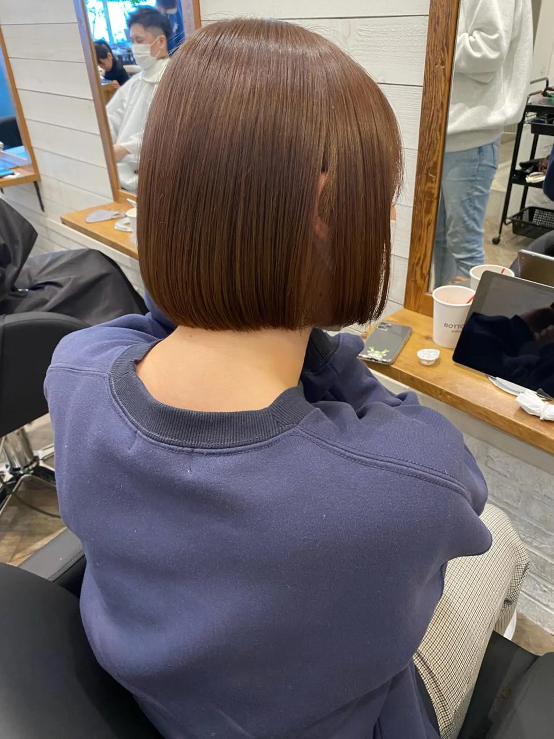 ショート カラー ベージュカラー ボブ 🌟アレンジが似合う カラー🌟Rumiのヘアスタイル