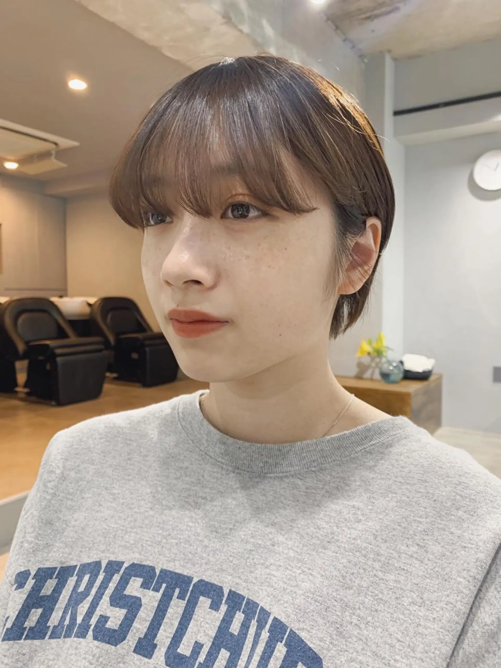 ショート ボブパーマコテ巻き風 パーマNo1深江秀平のヘアスタイル