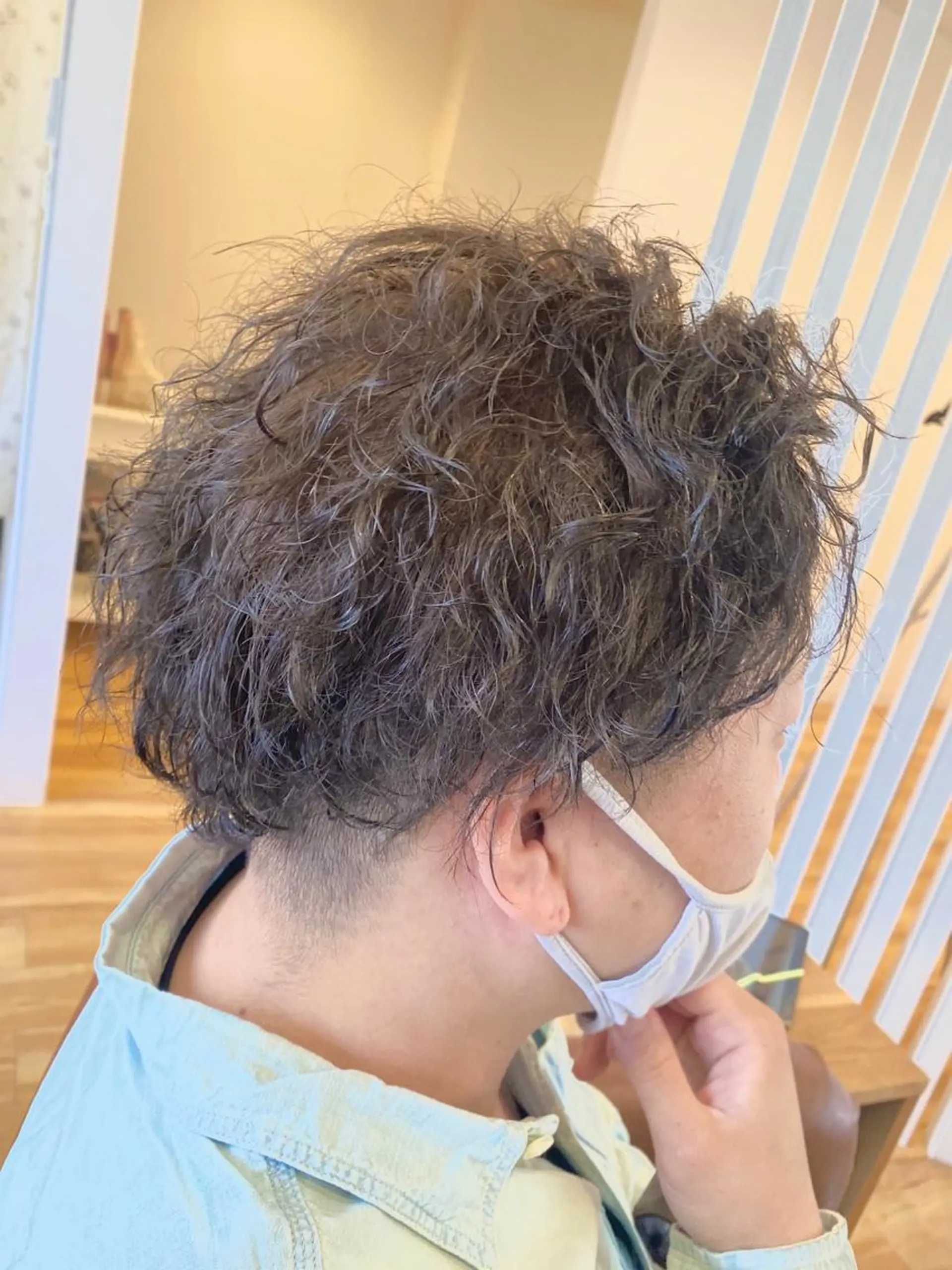 ショート カラー パーマ ヘアアレンジ メンズ Design Color🐰アユミのヘアスタイル