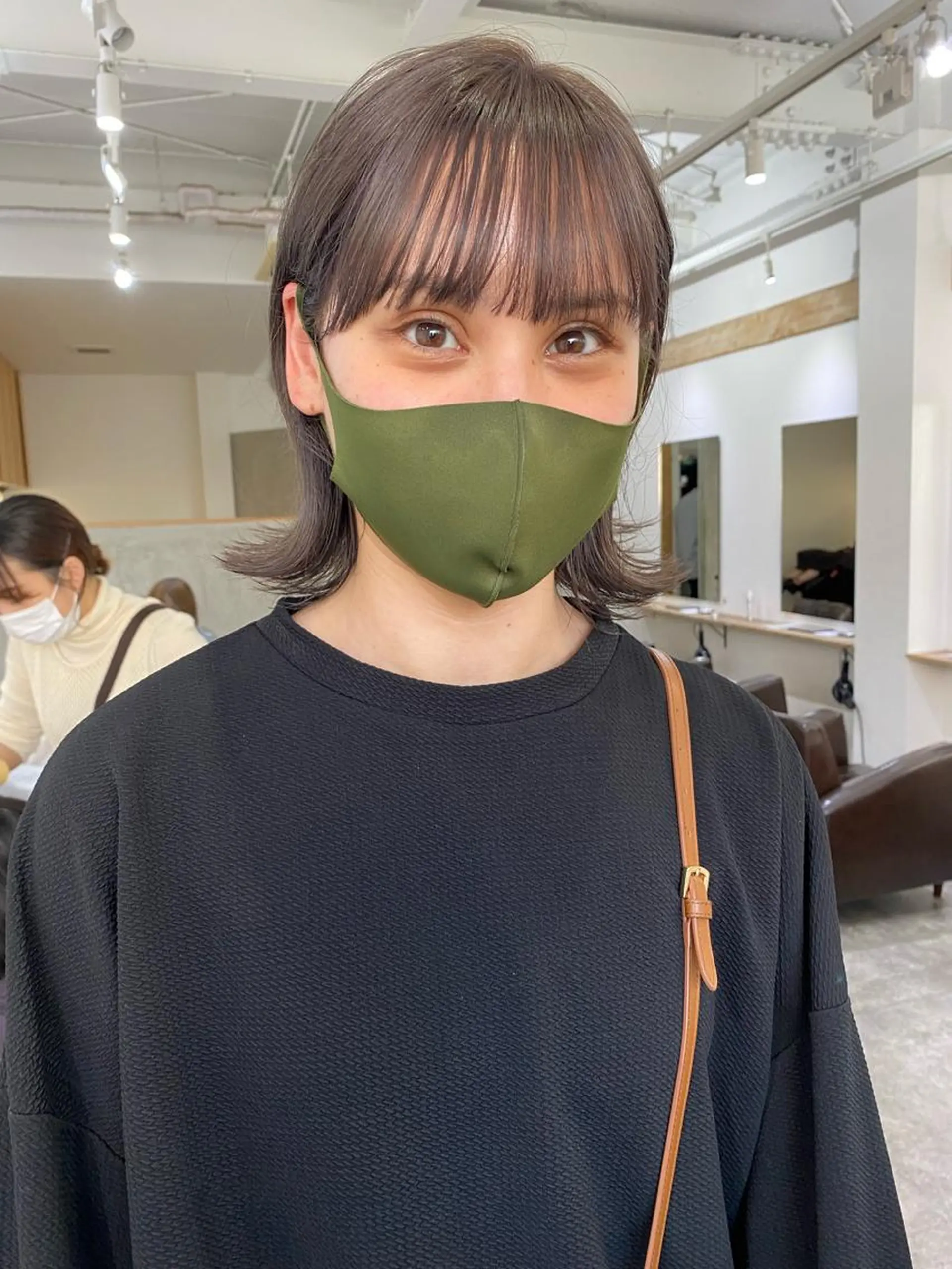 ショート カラー グレージュ カット ヘアカラー トリートメント 森貴裕/ベージュ/ パーマ/オリーブのヘアスタイル