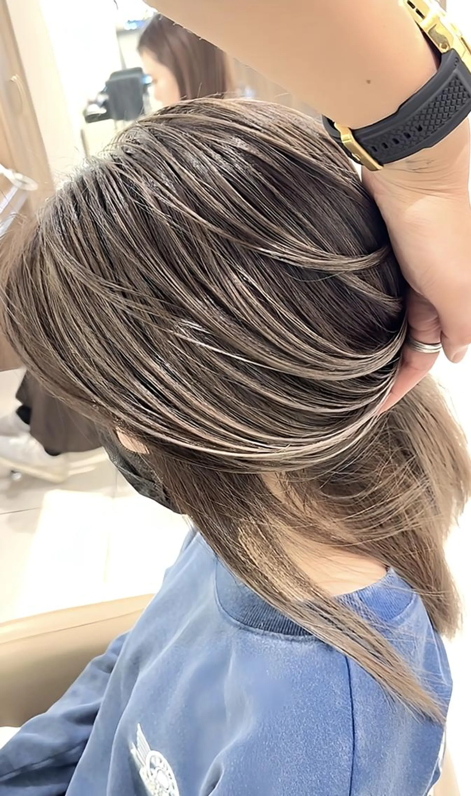 ロング カラー バレイヤージュ 髪質改善 レイヤーカット カット ヘアカラー トリートメント 山崎俊輔/髪質改善 /バレイヤージュのヘアスタイル