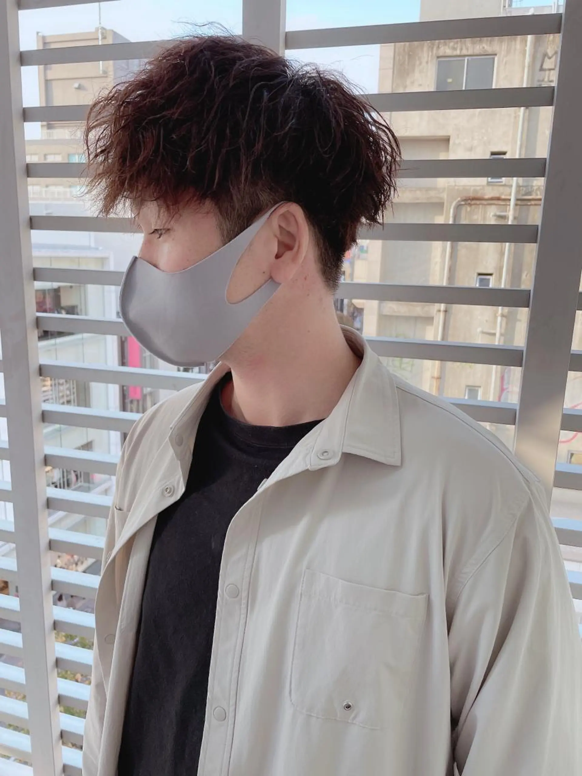 ショート パーマ ヘアアレンジ メンズ メンズZina代表 田端 麗治のヘアスタイル