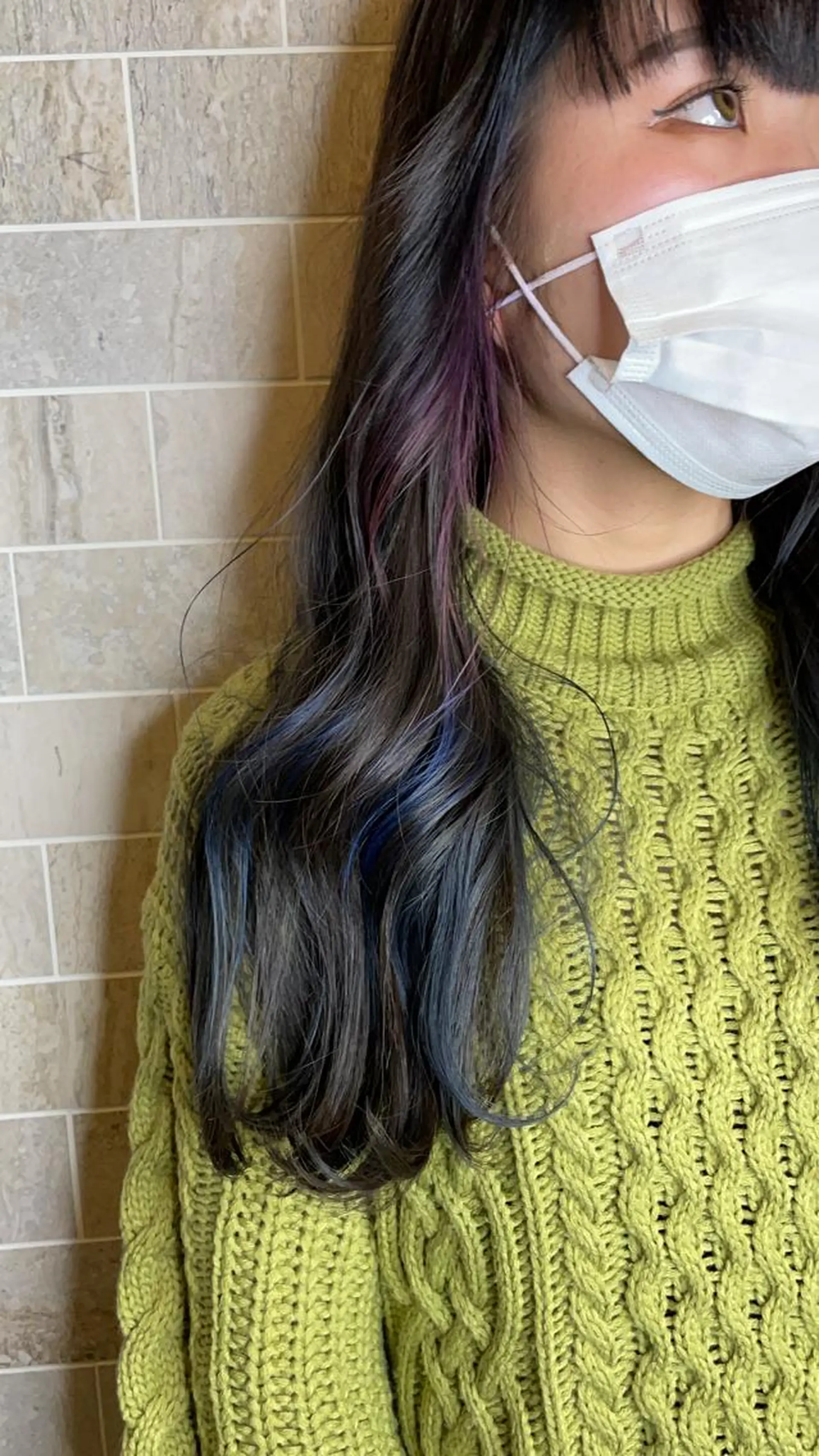 ロング ブリーチ毛矯正.髪質 改善.髪にドラマをのヘアスタイル