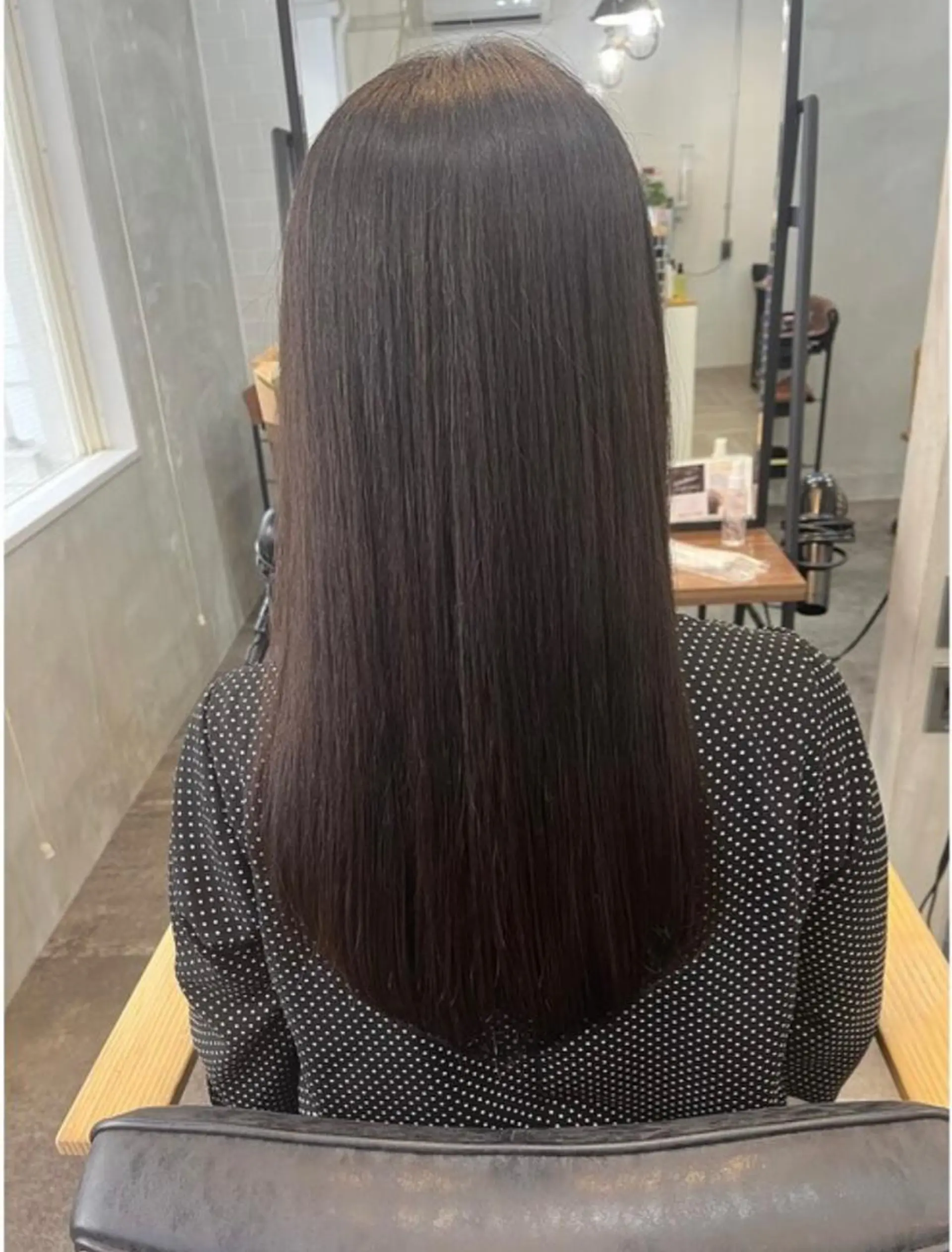 ロング 縮毛矯正 トリートメント ロアヘアーコーディネート所属・ナチュラルヘア /透明感/長井遥陽のヘアスタイル