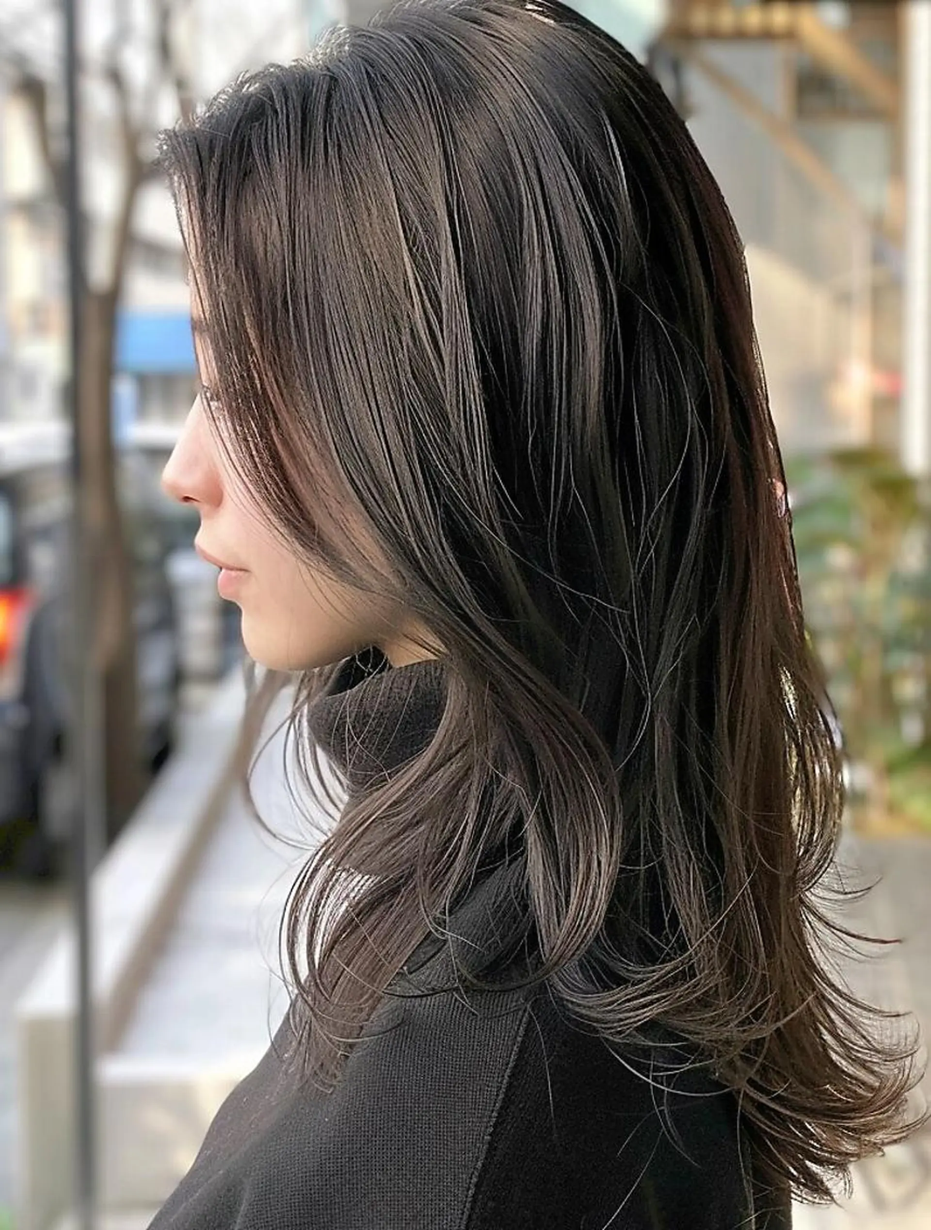 セミロング ヘアカラー トリートメント 縮毛矯正/艶カラー/ ブリーチ/SHOTAのヘアスタイル