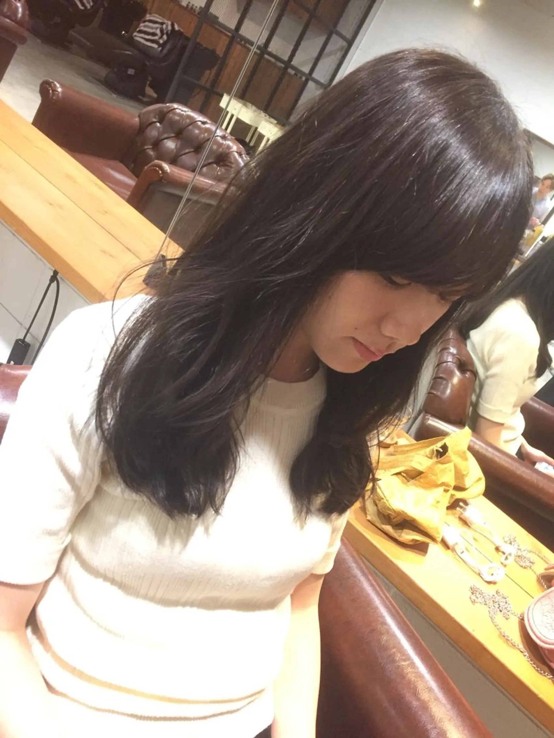 セミロング カラー 竹嶌 健吾のヘアスタイル