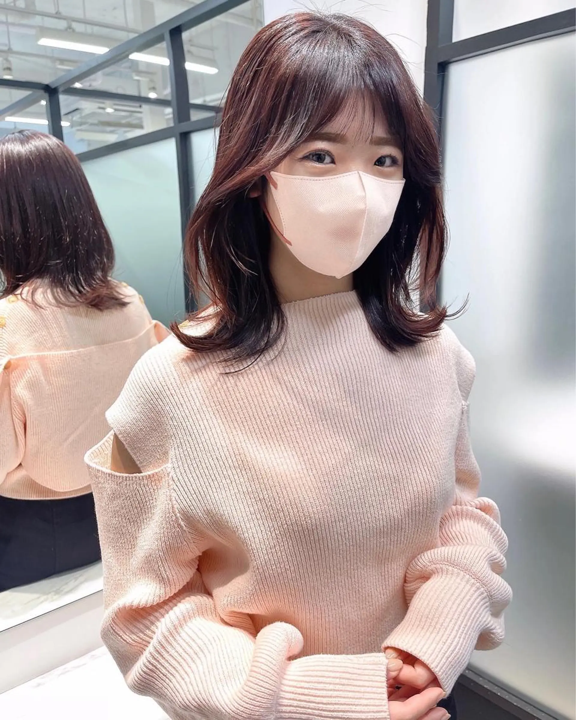 ロング くびれヘア レイヤーカット カット ヘアカラー トリートメント 韓国レイヤーカット 髪質改善▫️水野有真のヘアスタイル