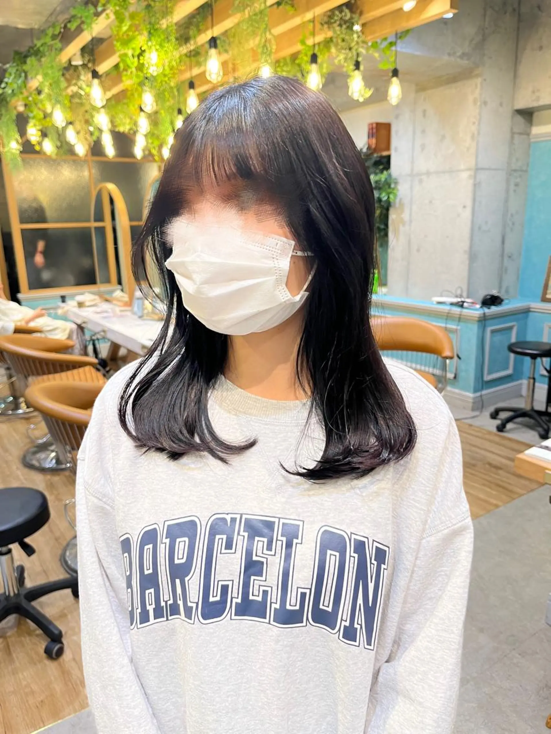 カラー rina韓国ヘア 透明感カラーのヘアスタイル