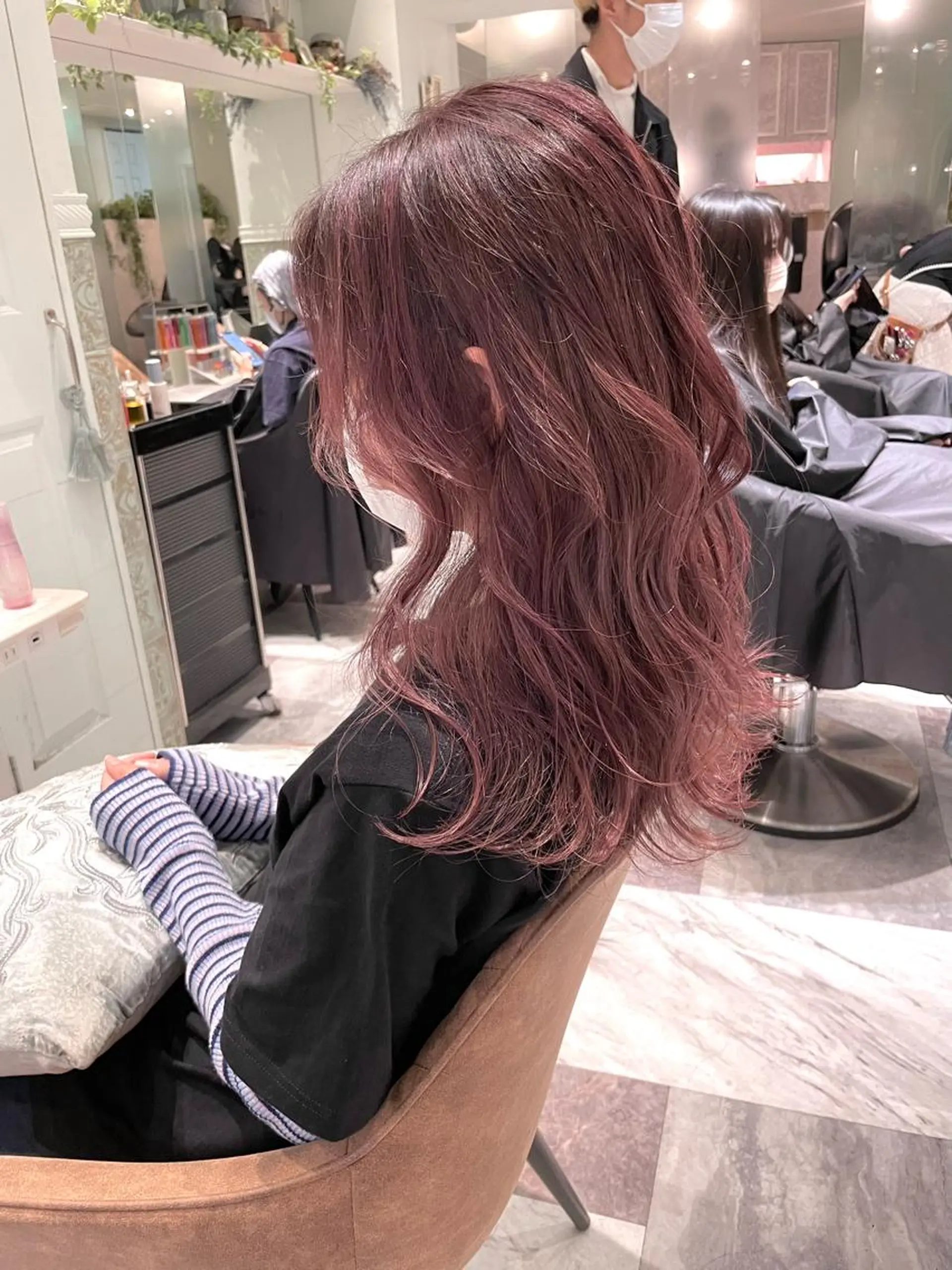 ロング カラー バレイヤージュ ブリーチ ケアブリーチ ダブルカラー グラデーションカラー 美髪/カラー 美容院🌈渡辺隼也のヘアスタイル