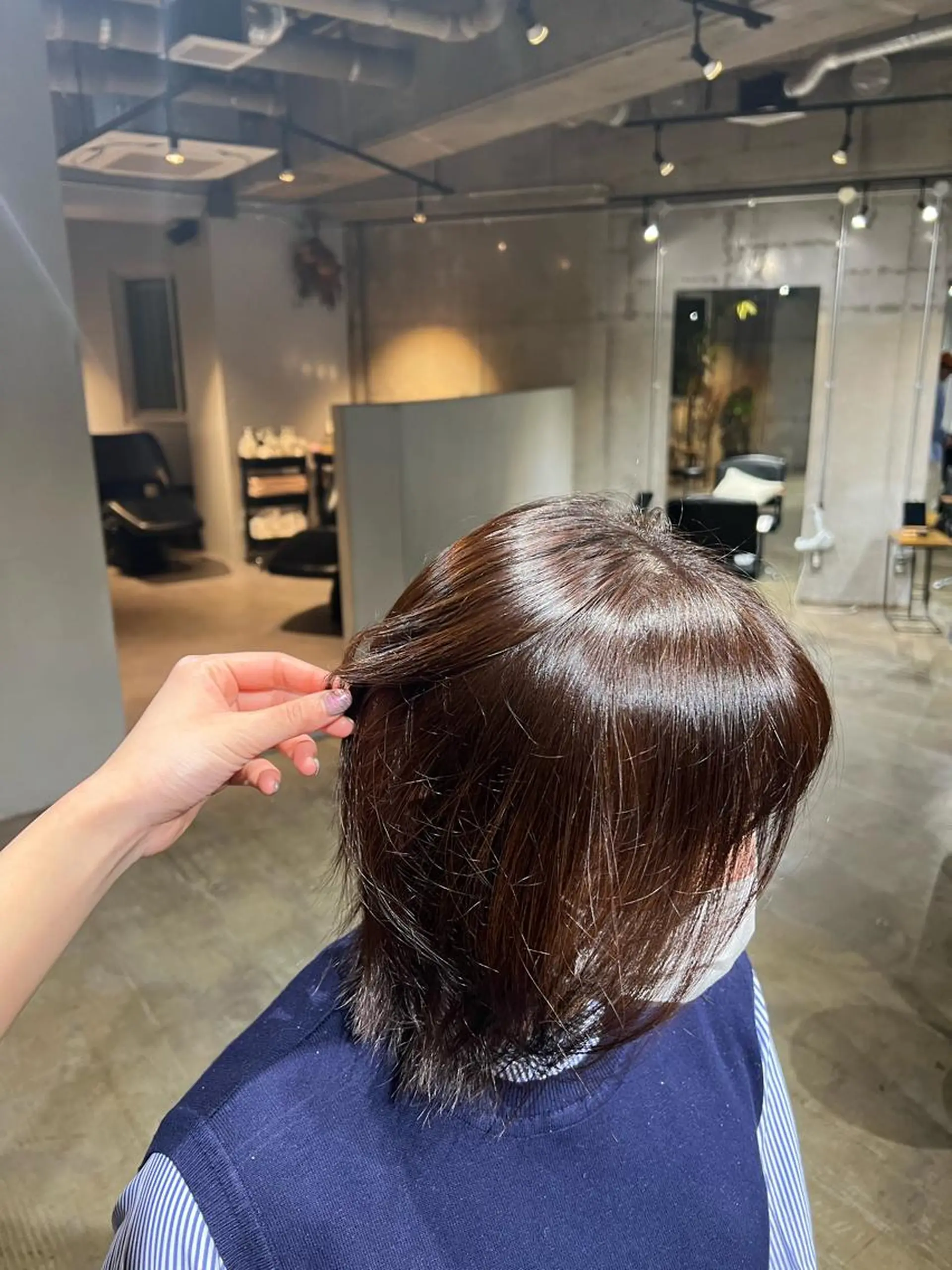 ショート オレンジブラウン AmiLi HONOKAのヘアスタイル