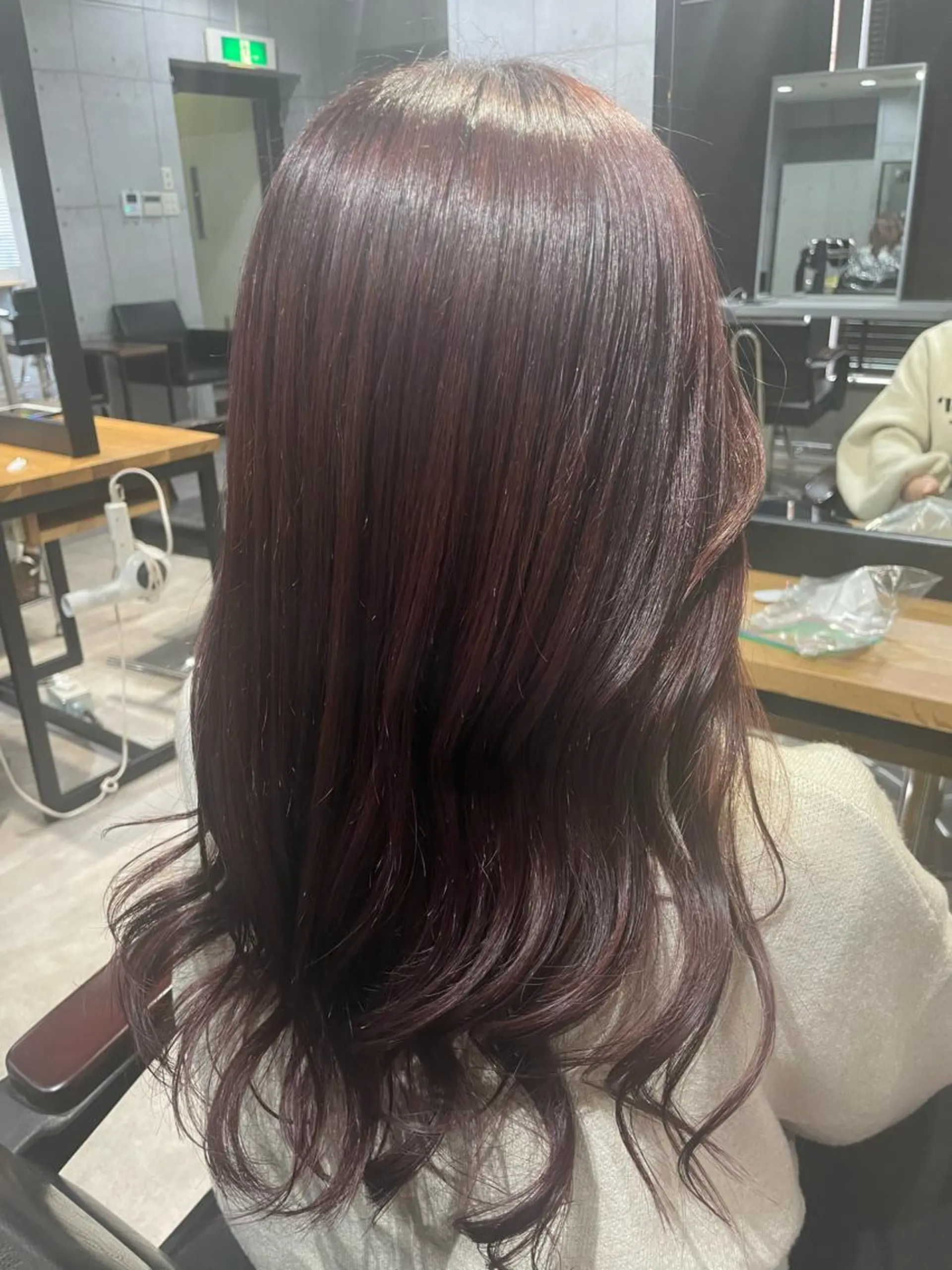 セミロング カラー レッドカラー 😎newi池袋😎 ミタショウタのヘアスタイル