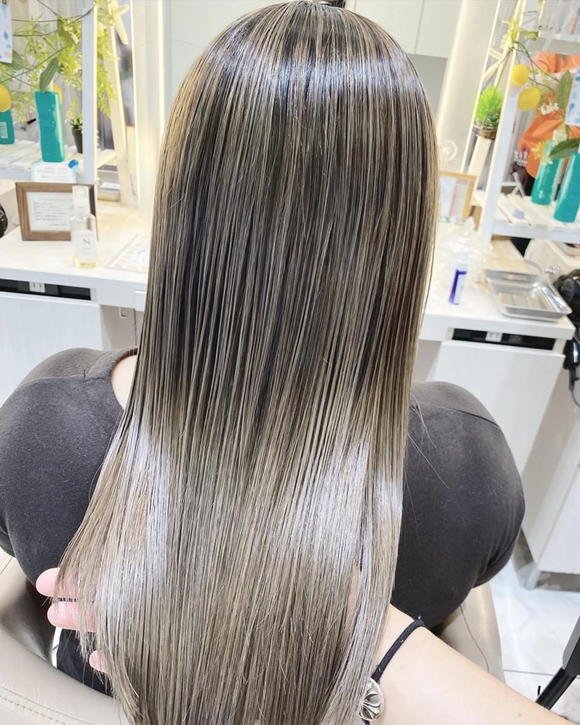 カラー セミロング 髪質改善 菅野翔汰/髪質改善 カラー/ブリーチのヘアスタイル