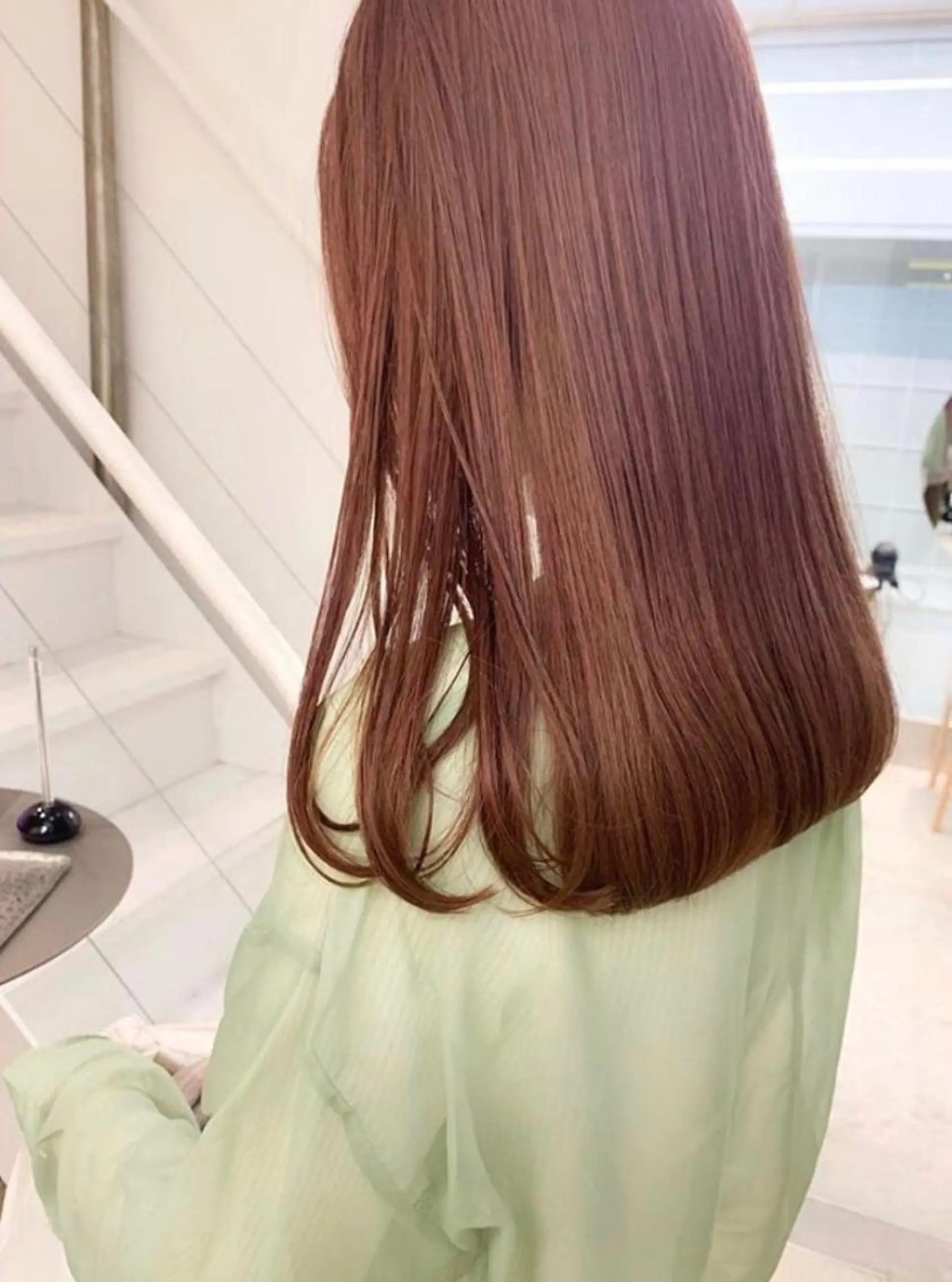 セミロング カラー ヘアアレンジ 顔周りカット/髪質改 善/新宿/畑中稔里のヘアスタイル