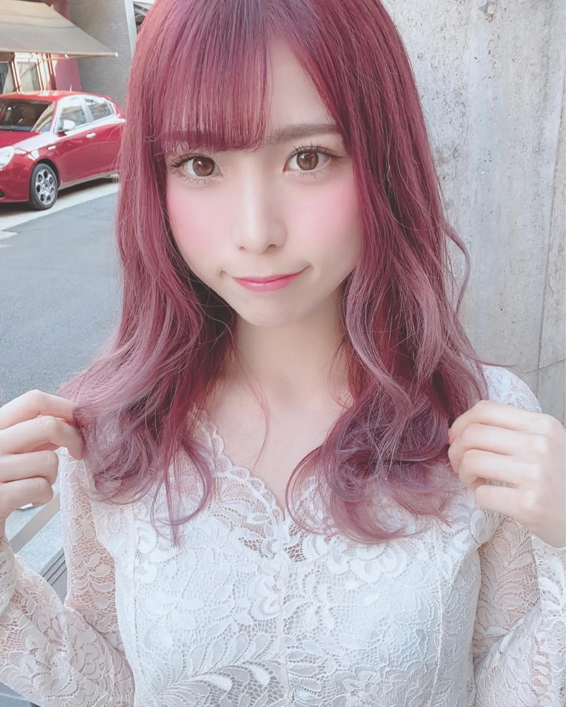 セミロング カラー ハイトーン/ウルフ /小澤凌祐🦕のヘアスタイル