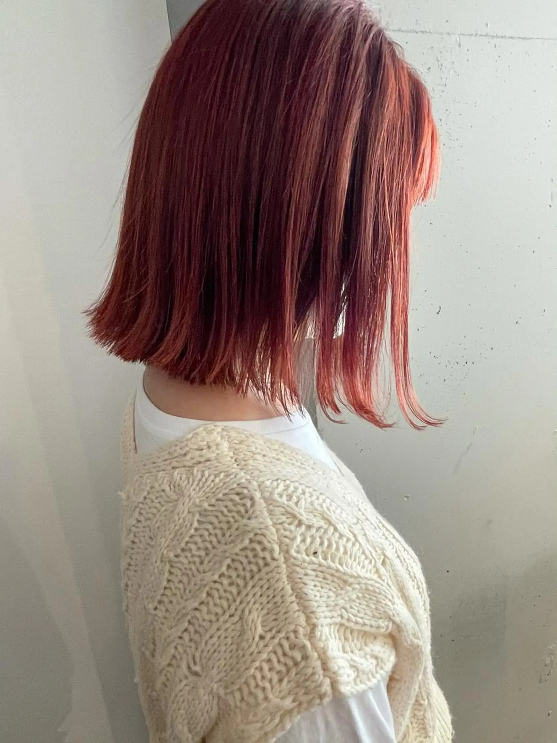 ミディアム カラー ZOA classic hair所属・東 みのりのヘアスタイル