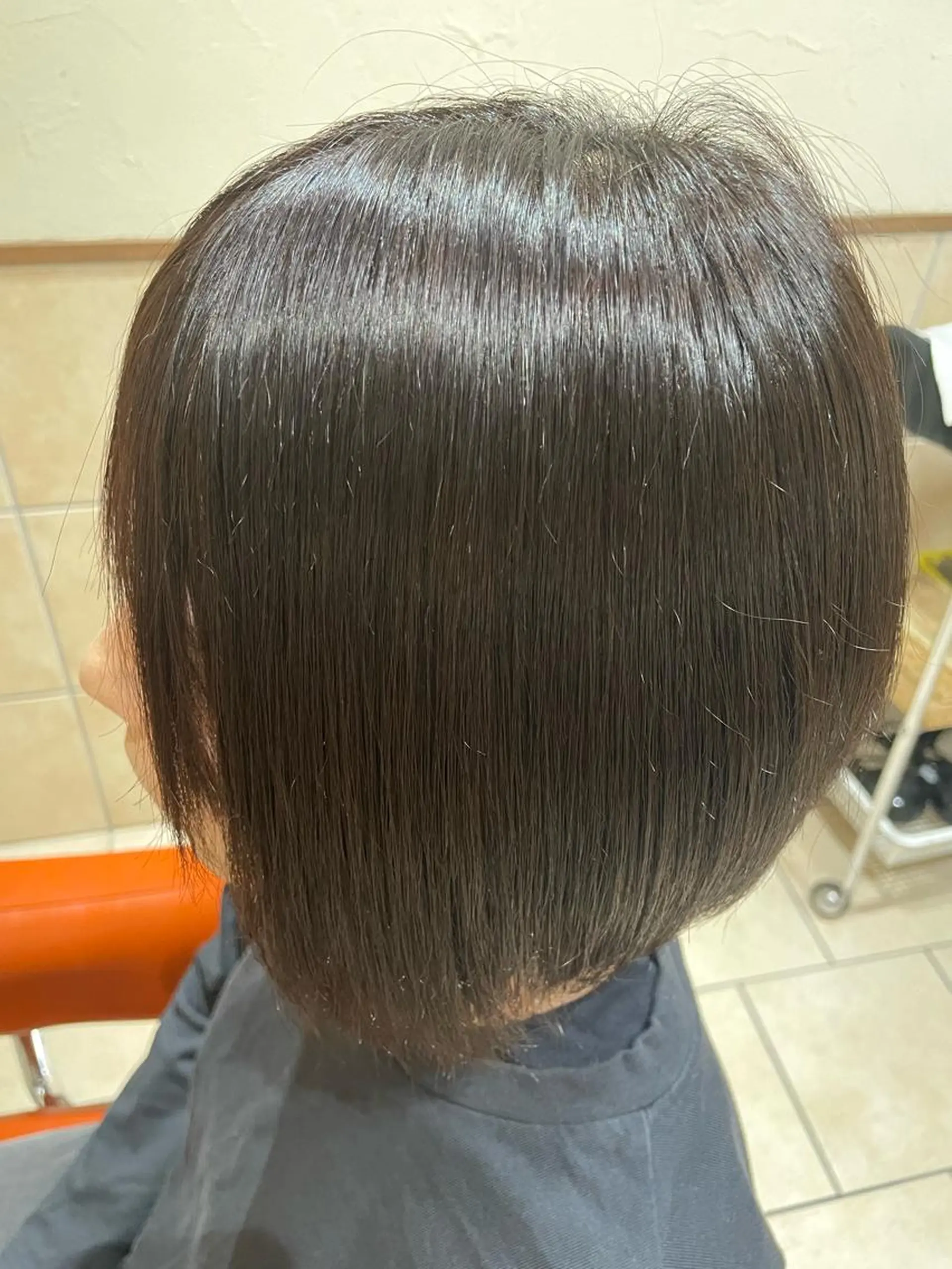 ショート ボブ 髪質改善 ショートヘア 縮毛矯正 縮毛矯正 藤本 鈴捺のヘアスタイル