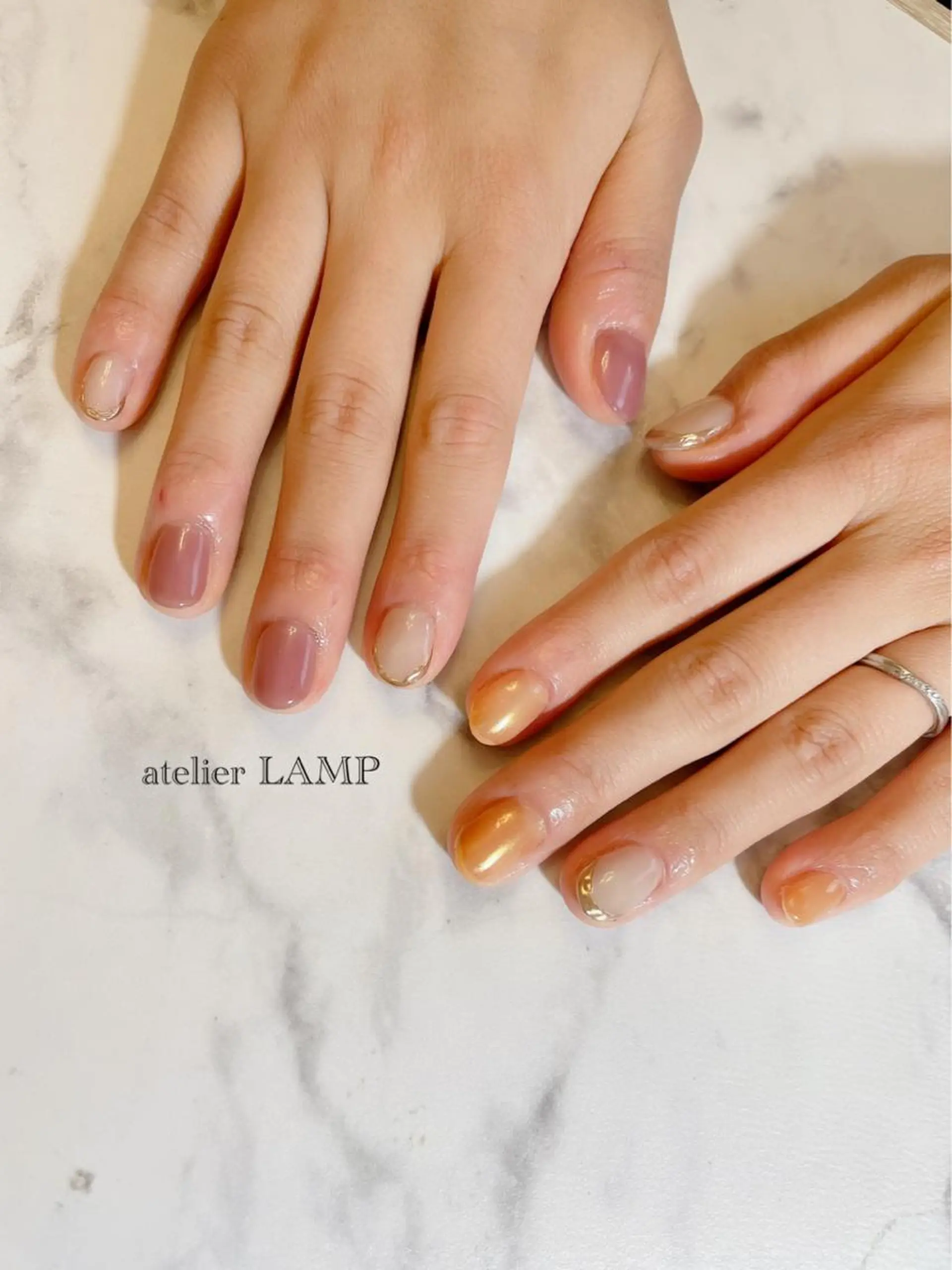 ネイル シンプルネイル 春ネイル NANA no artのネイルデザイン