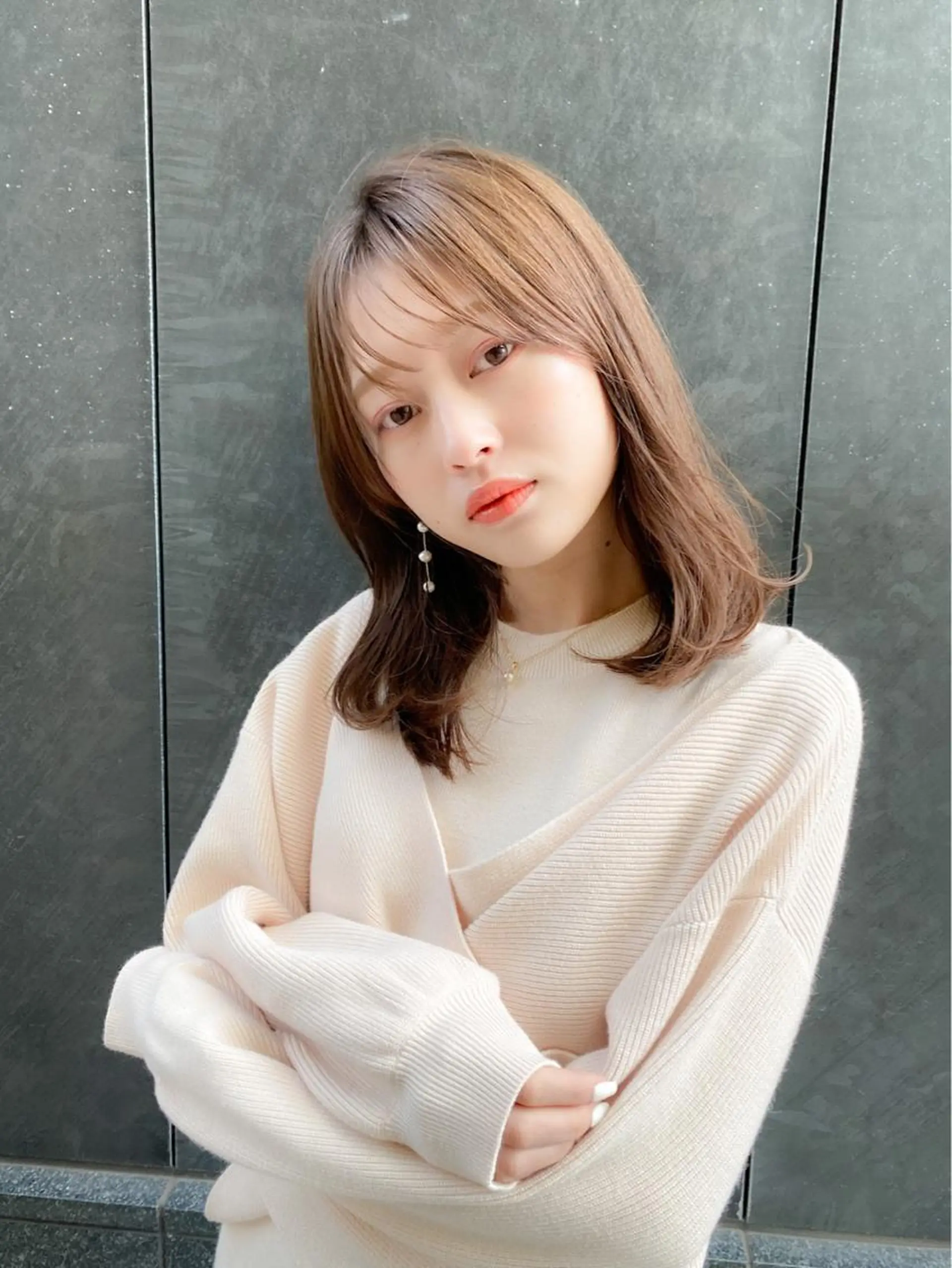 ミディアム カット トリートメント レイヤーカットのプロ 大人ヘア宮森貴志のヘアスタイル