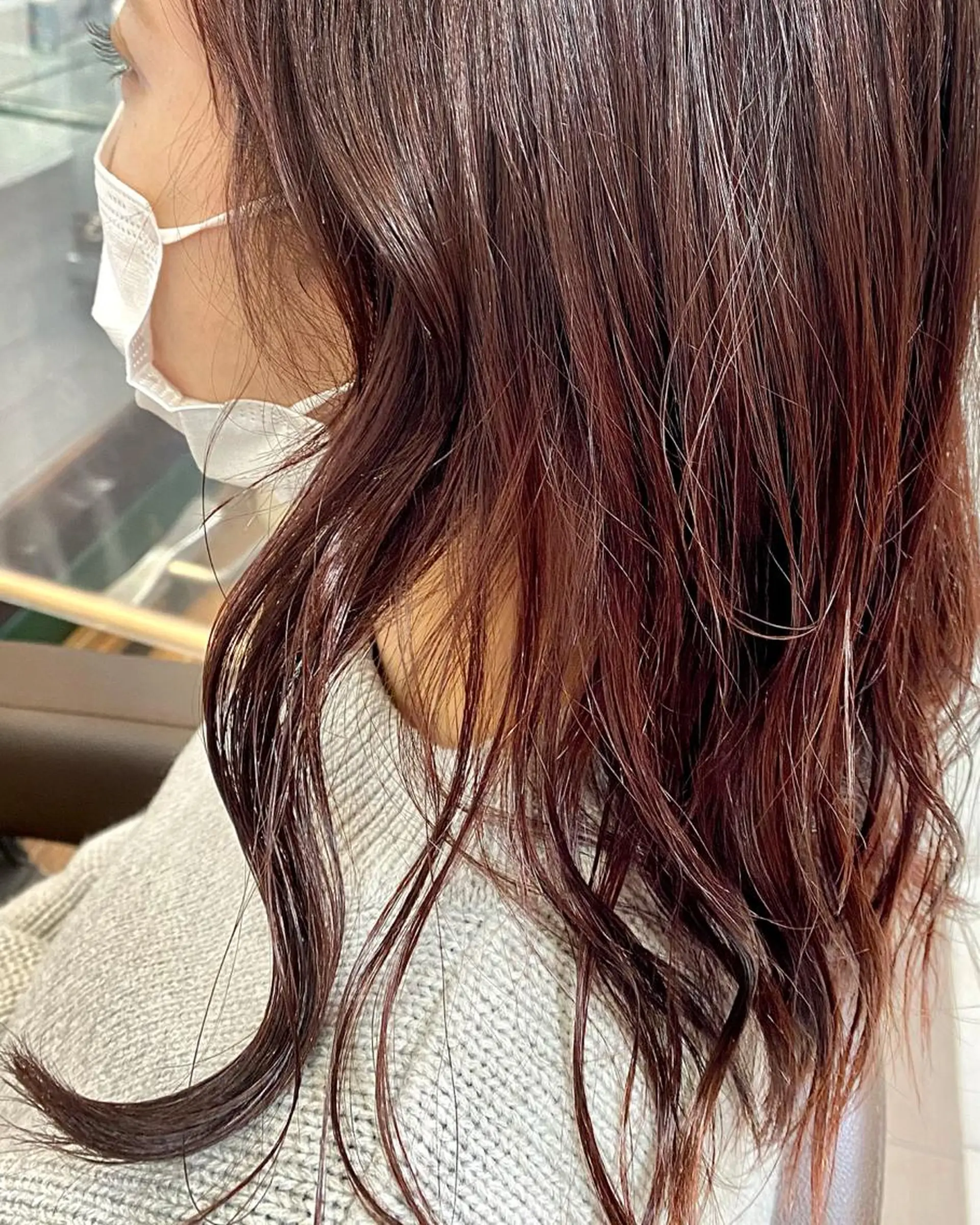 ミディアム カラー 🎀ブリーチなし 透明感🎀yuhiのヘアスタイル