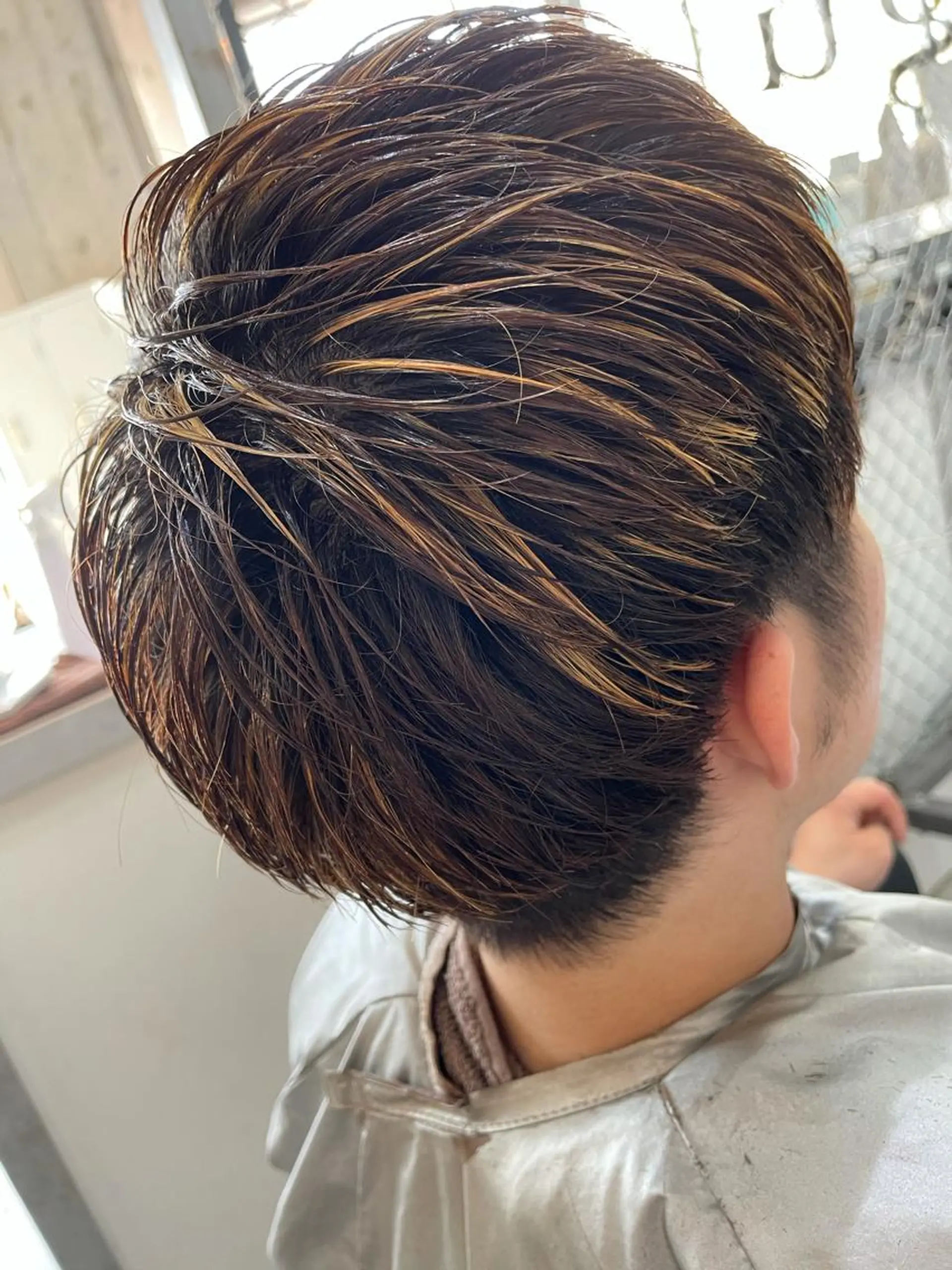 ショート カラー メンズ メンズハイライト 抜きっぱなしブロンド ハイライトカラー ハイライト Agu  hair you所属・♡ yumaのヘアスタイル