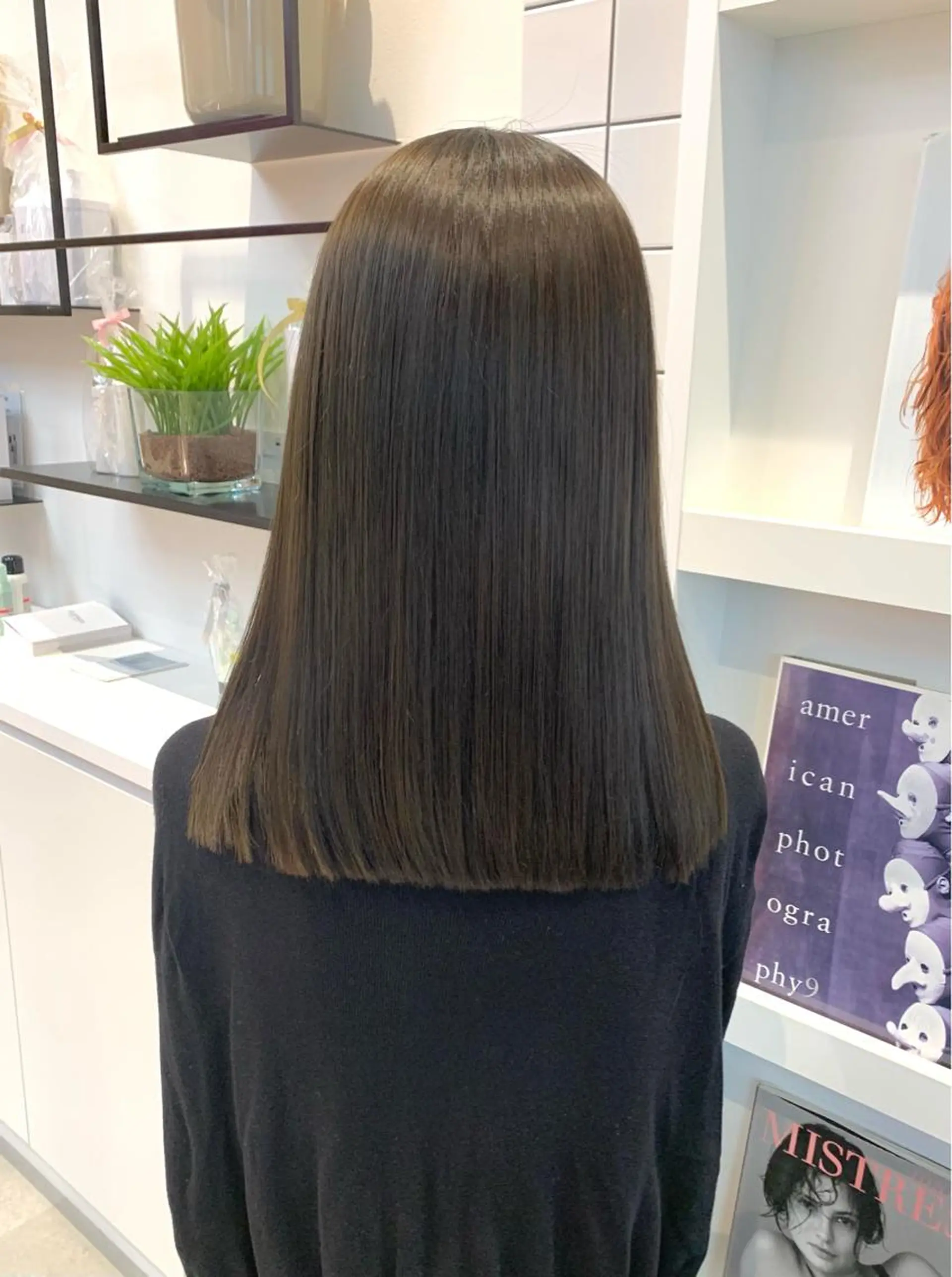 ミディアム みなもと ちはるのヘアスタイル