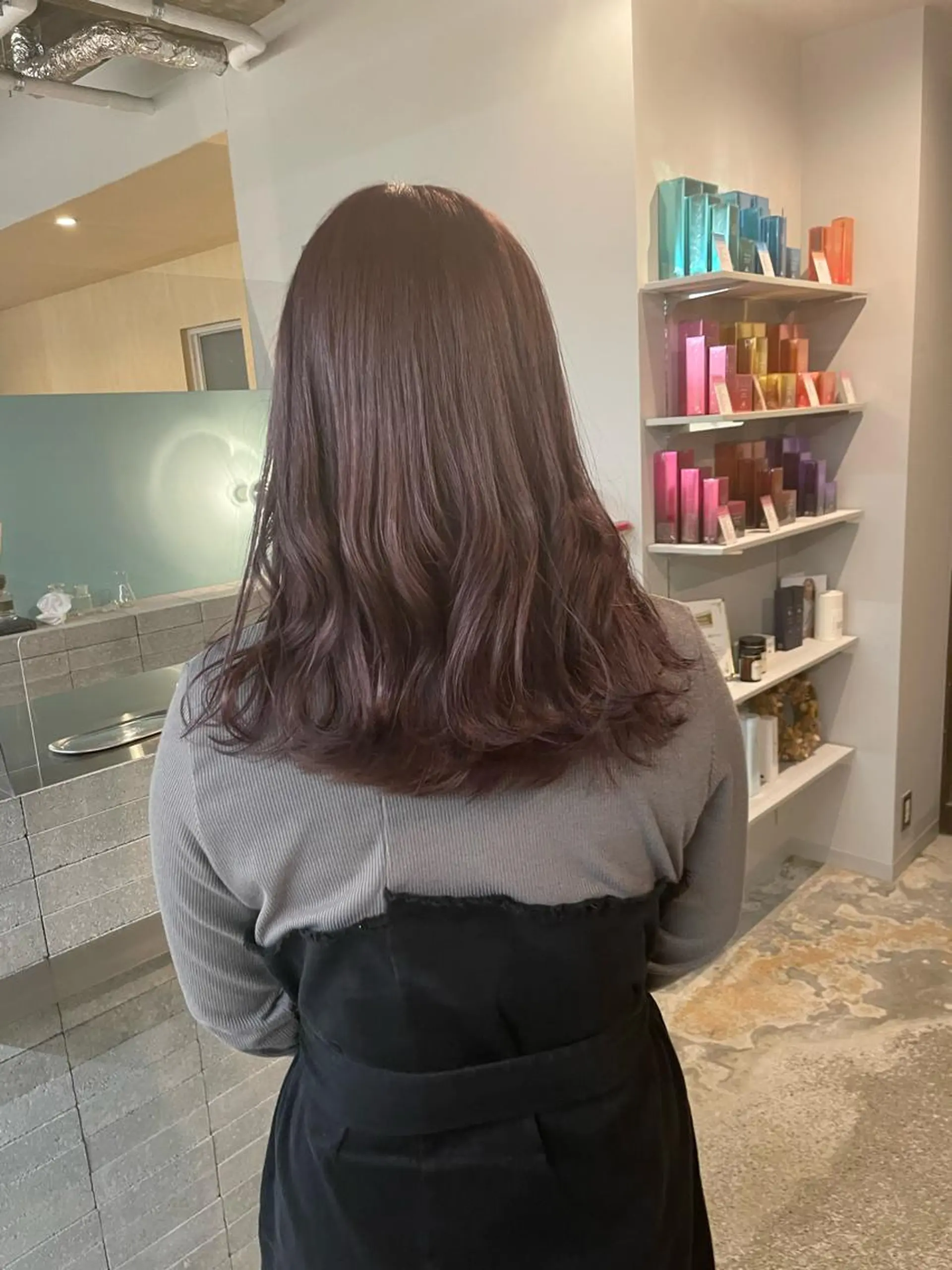 ロング カラー ラベンダーカラー パープルカラー INCE HAIR 梅田　阪口のヘアスタイル