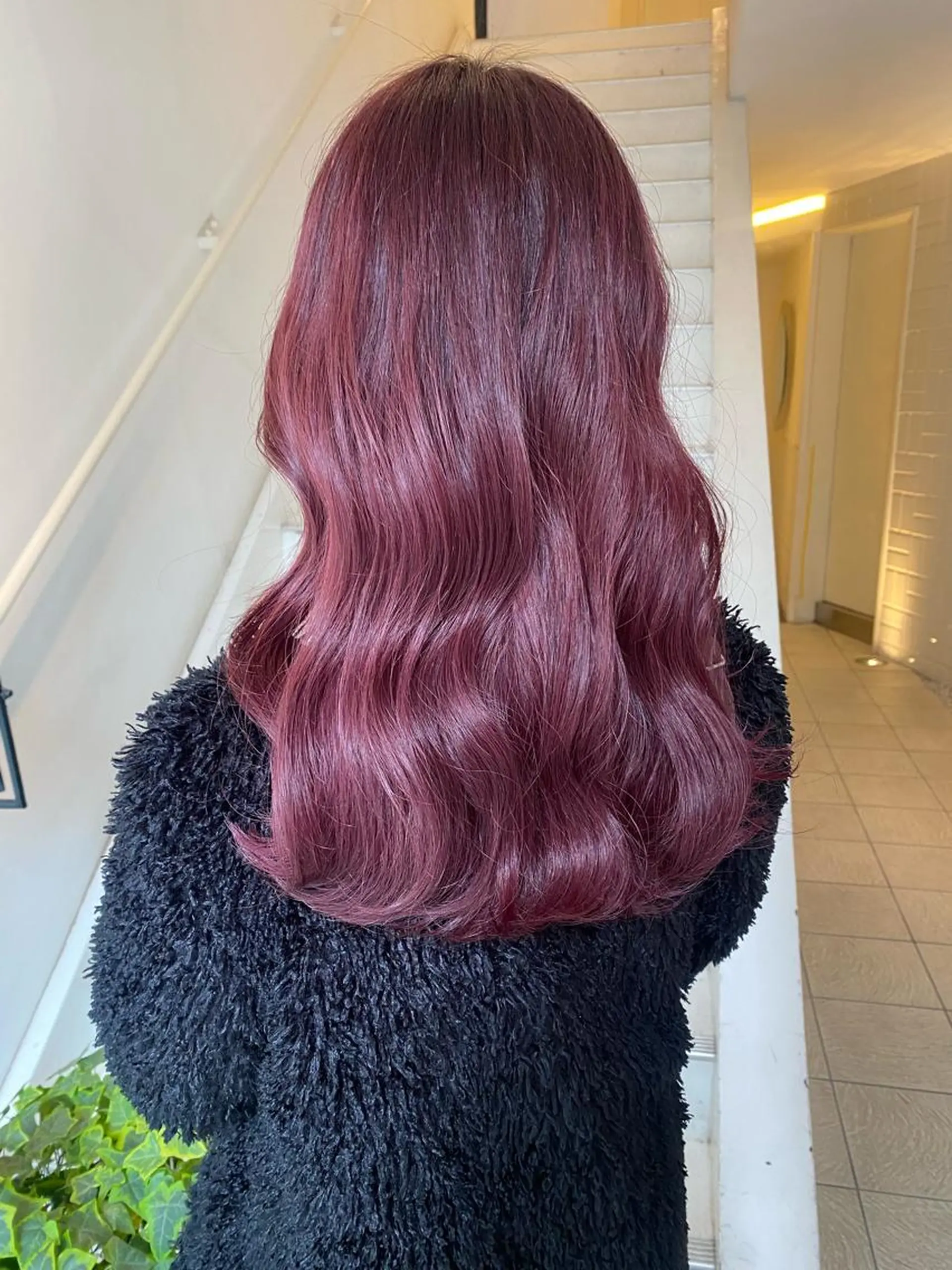 ロング カラー ラベンダーカラー ピンクカラー ピンクラベンダー ヘアカラー アオイ🩵暖色 /まろやかカラーのヘアスタイル