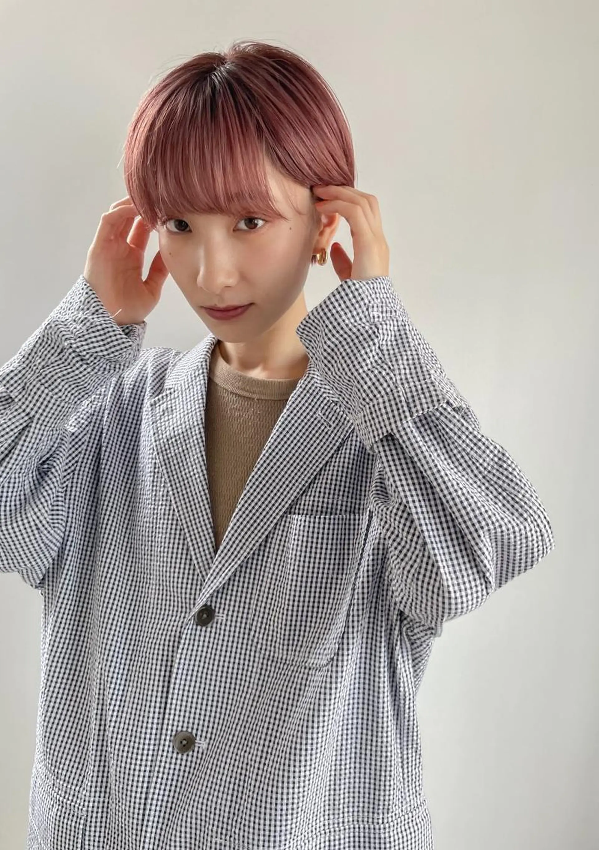 ショート カラー パーマ アディクシーカラー ブリーチ ブロンド ブルーカラー ハイライトカラー カット ヘアカラー トリートメント CEINE【セーヌ】 三軒茶屋のヘアスタイル