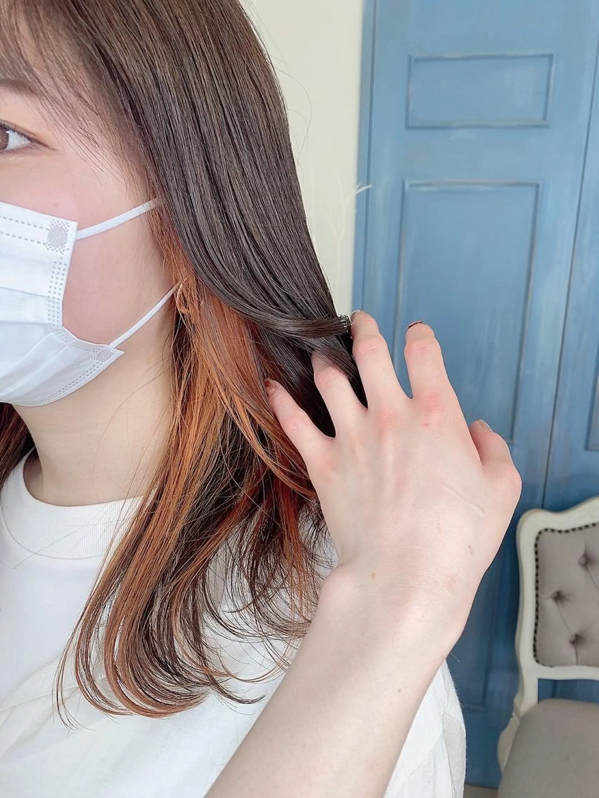 セミロング 韓国ヘア🇰🇷🎀 みきのヘアスタイル