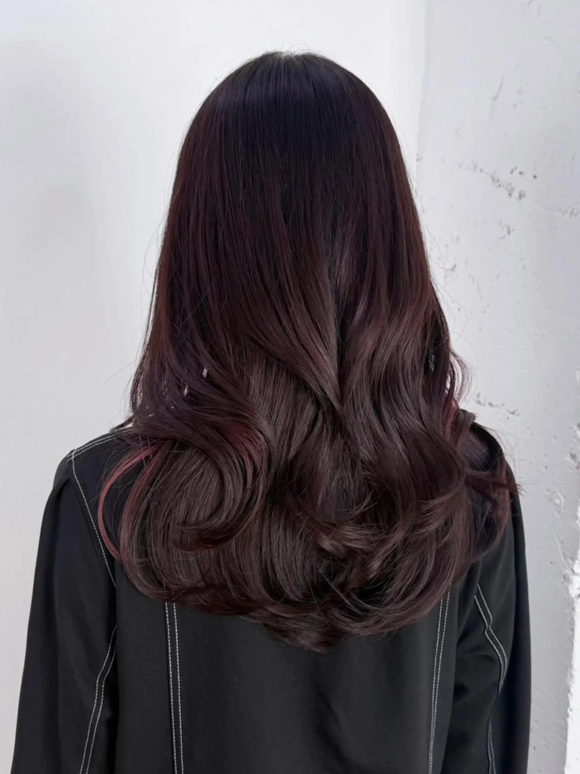 カラー セミロング くびれヘア 顔まわりレイヤー 顔周りカット 韓国風ヘア レイヤーカット カット ヘアカラー トリートメント ITbyALBUM 藤沢店のヘアスタイル