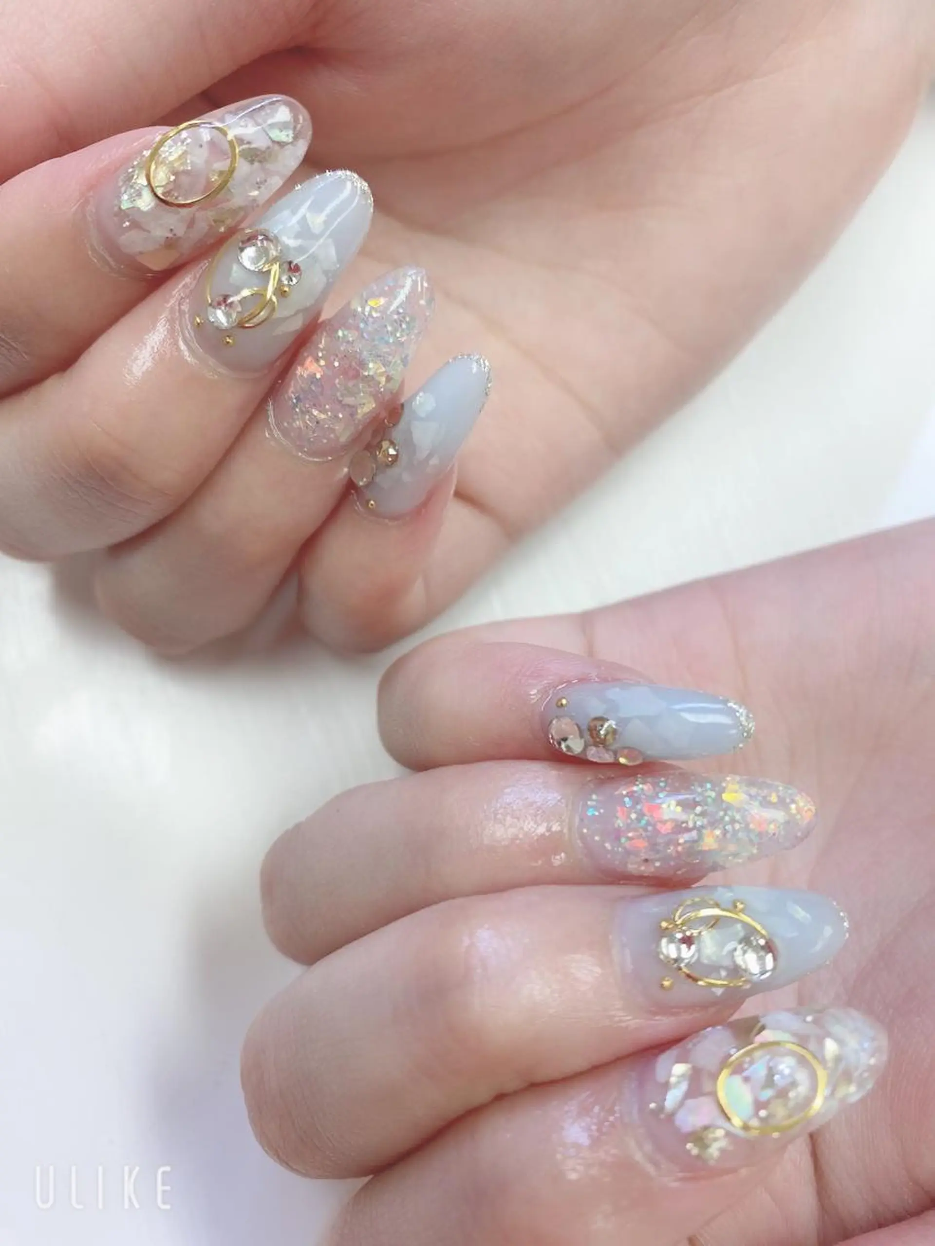 セミロング ハンドネイル JNA認定講師🌸 RIEのネイルデザイン