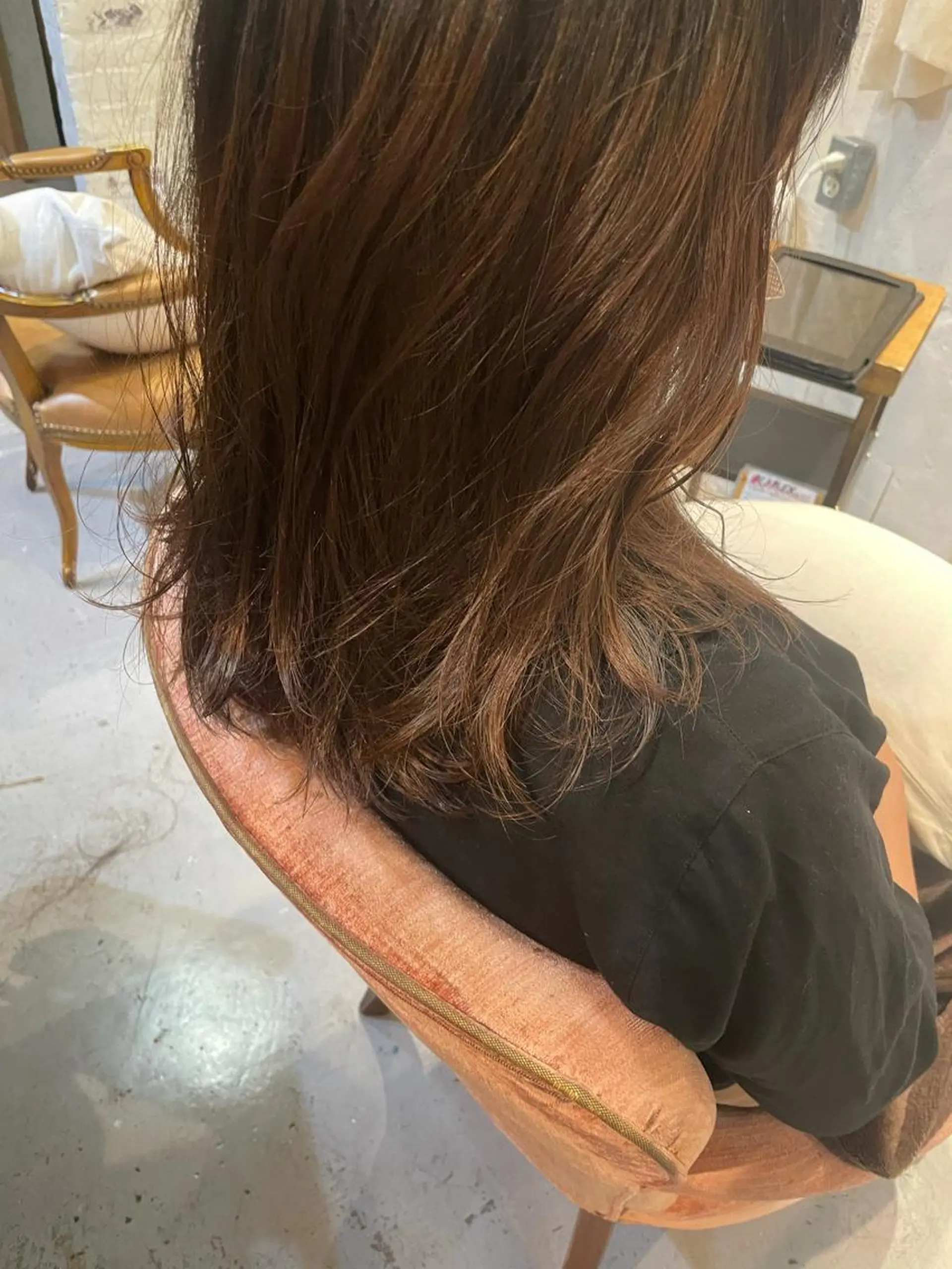 ロング 泊 紗羅のヘアスタイル