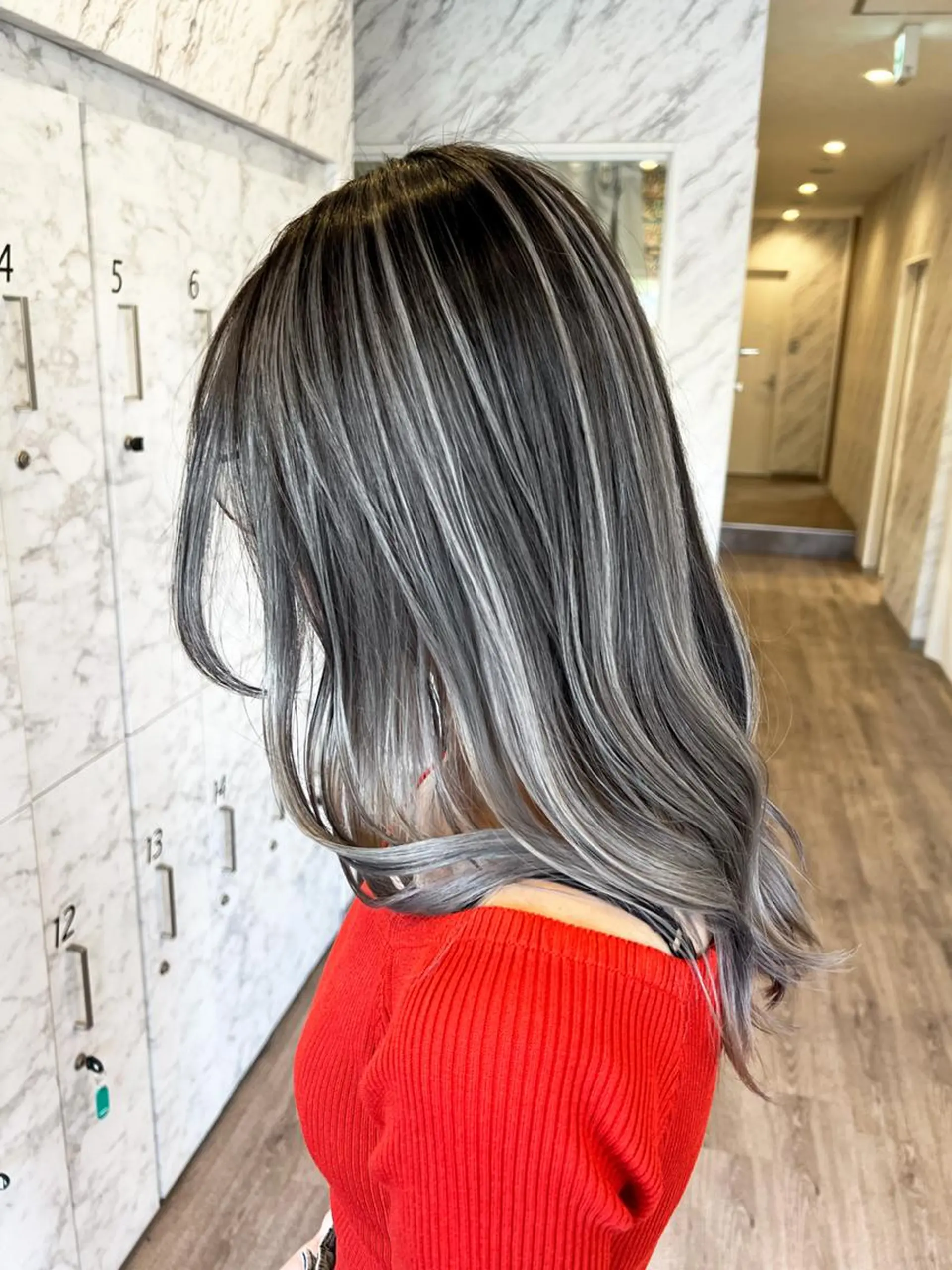 セミロング カラー 原田 英希のヘアスタイル