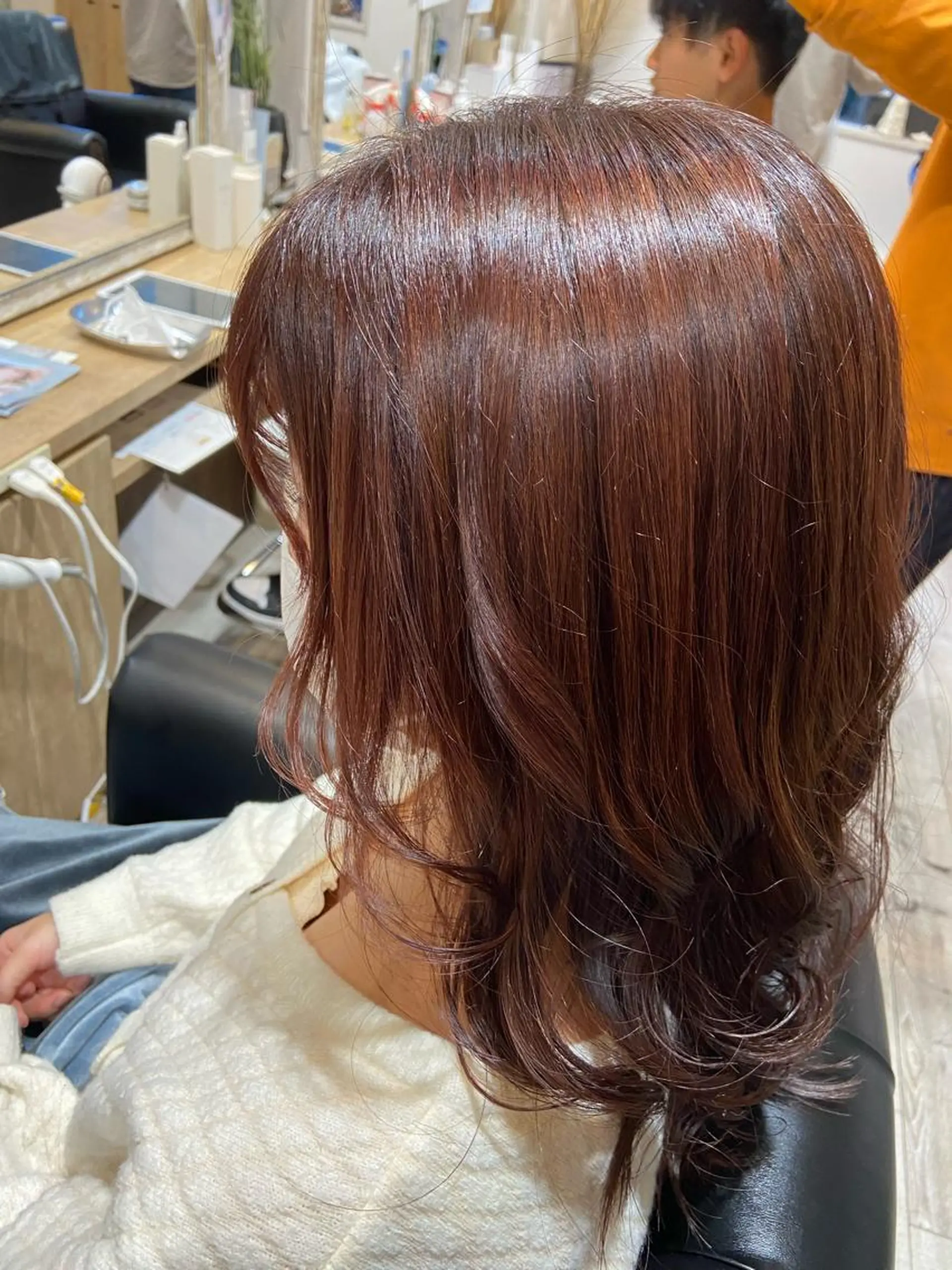 セミロング カラー 🪼高評価🪼 💎柴崎の藤咲💎のヘアスタイル