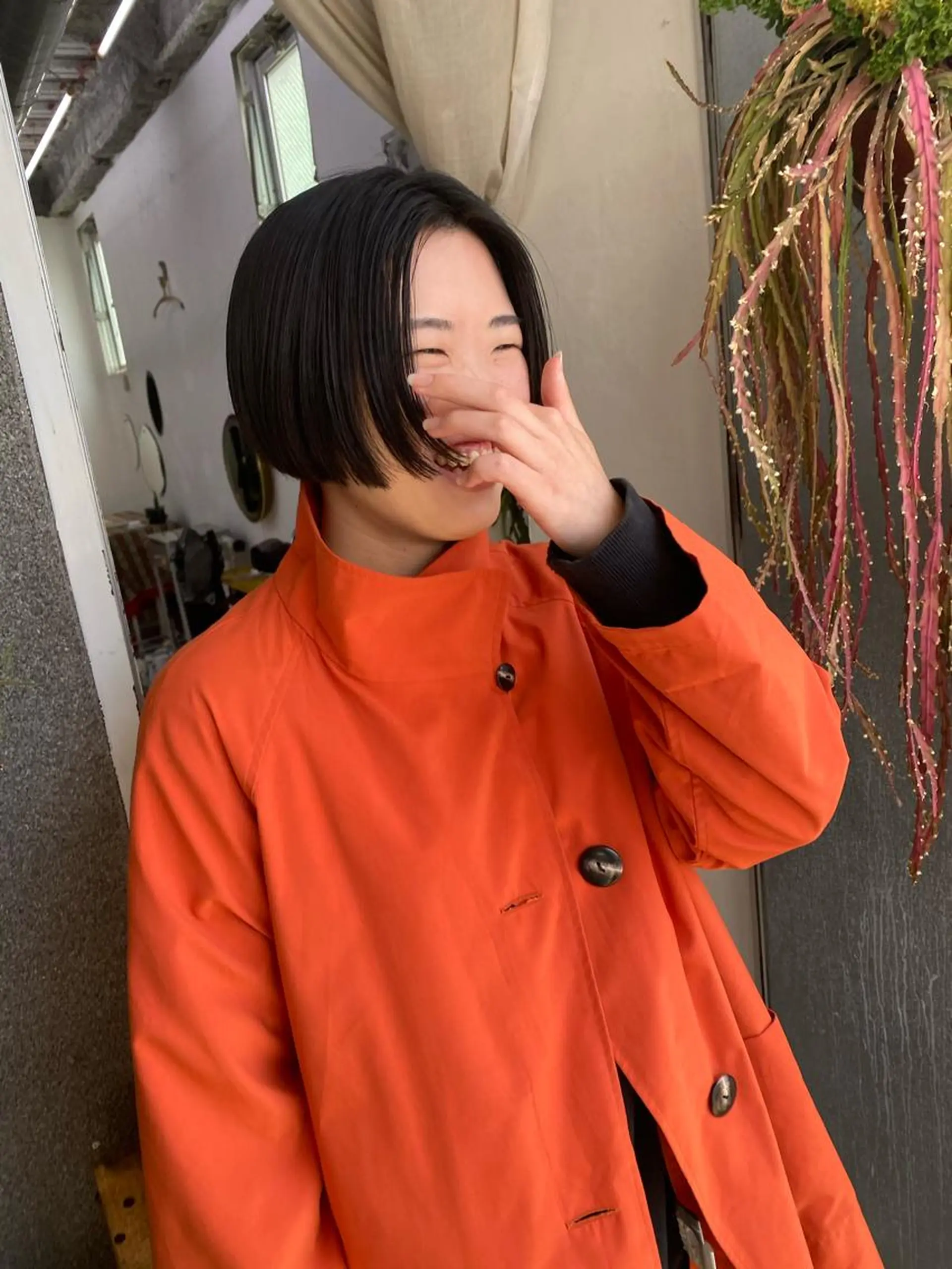 ショート カラー ヘアカラー トリートメント qiie/ワンカラー インナーカラーのヘアスタイル