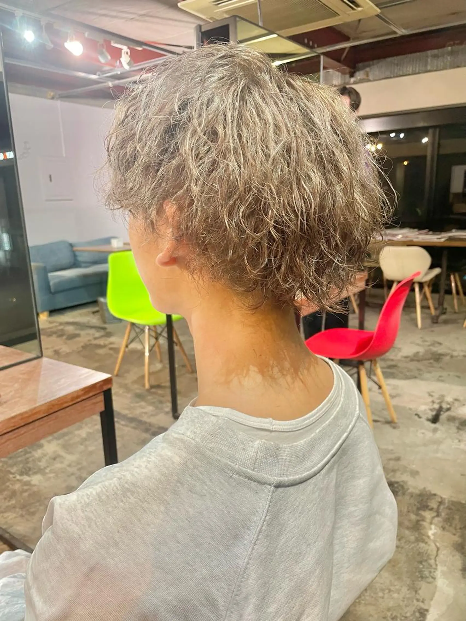 カラー パーマ メンズ メンズインナーカラー ベージュカラー インナーカラー ボブ ボブインナー La fith hair ray所属・メンズ/パーマ/ ブリーチ/KAITOのヘアスタイル