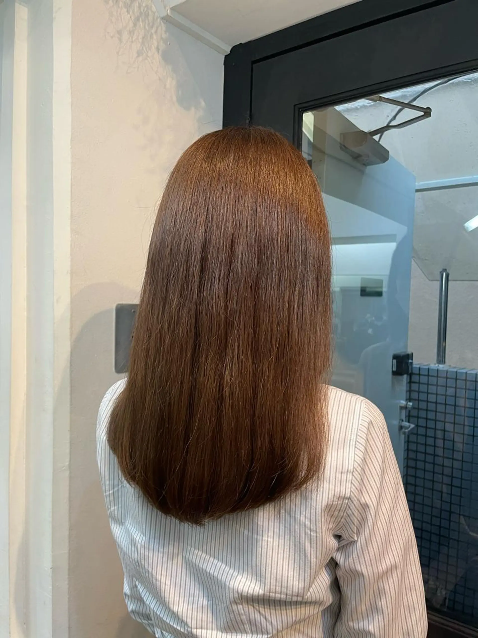 セミロング yu-kaハッシュ カット/韓国レイヤーのヘアスタイル